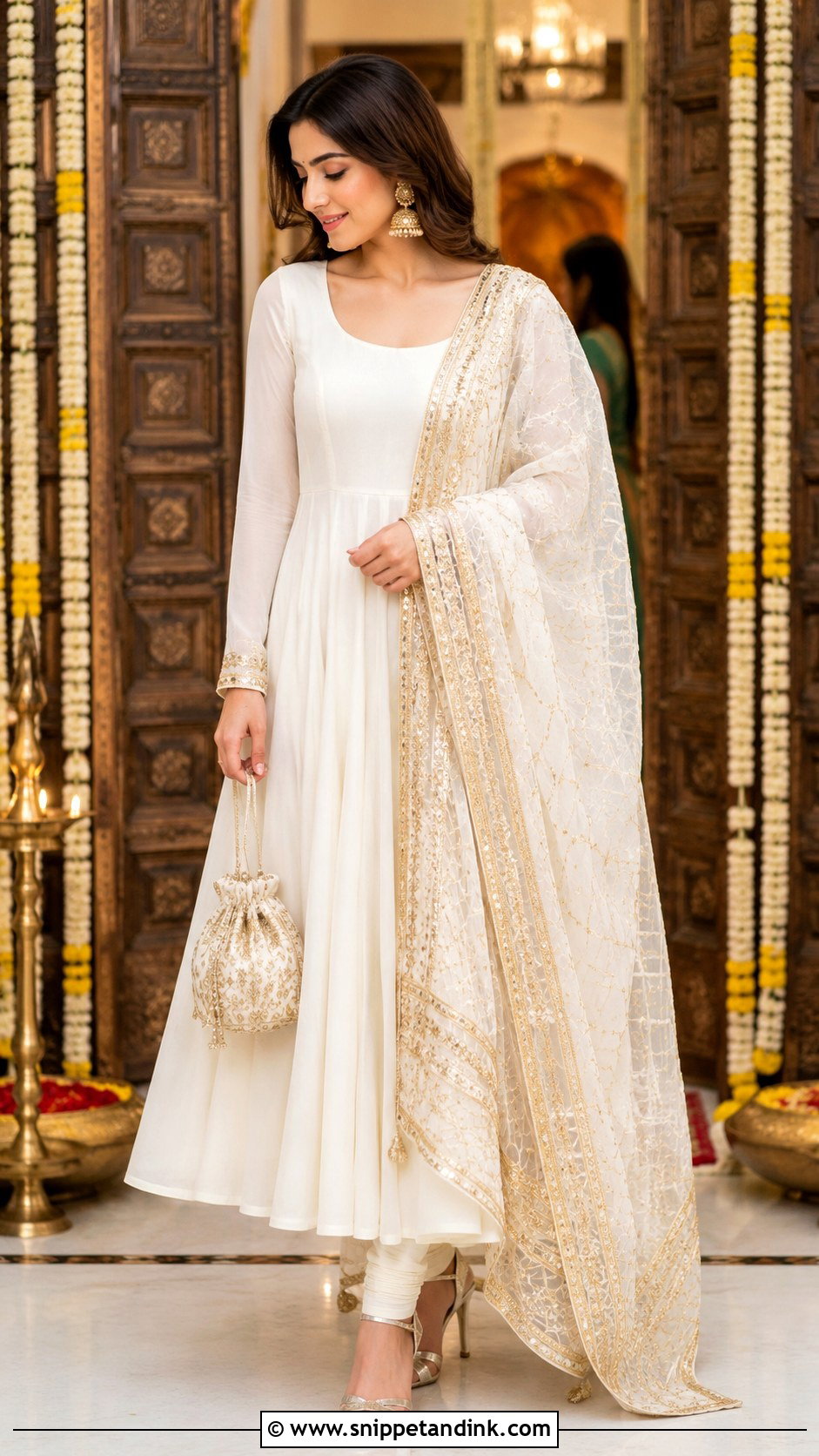 Simple Anarkali Suit With Heavy Dupatta - Snippet and Ink - 30 Simple Suit with Heavy Dupatta Ideas