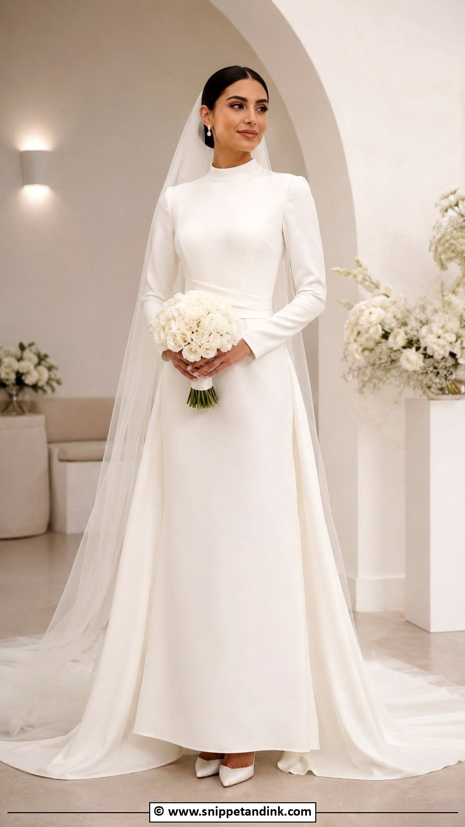 Simple Arab Wedding Dress - Snippet and Ink - 30 Arab Wedding Dress Ideas