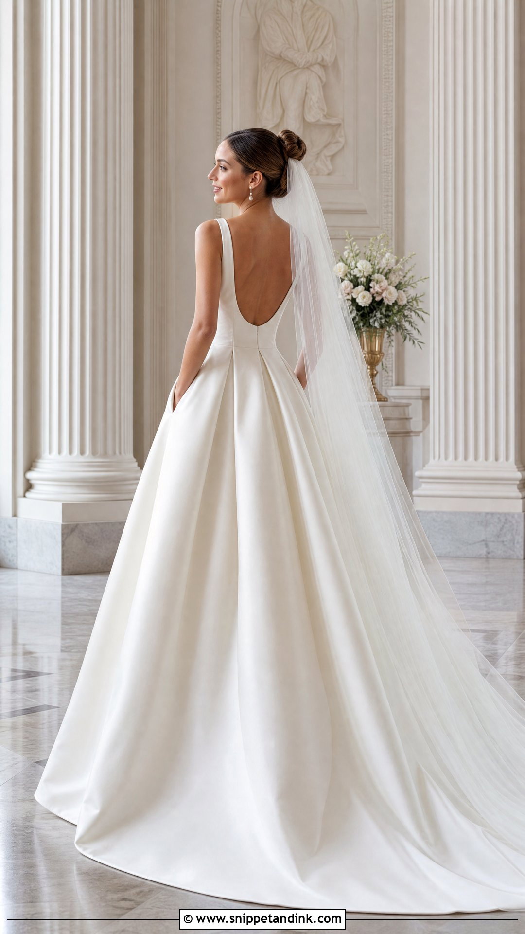 Simple Backless Ball Gown - Snippet and Ink - 20 Simple Backless Wedding Dress Ideas