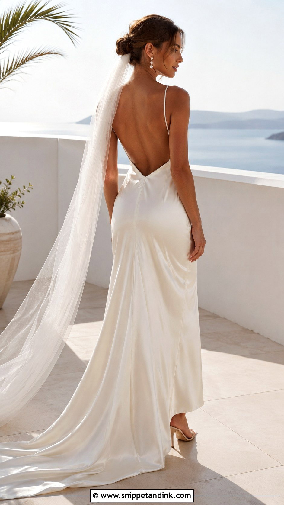 Simple Backless Wedding Dress - Snippet and Ink - 25 Classic Minimalist Wedding Dress Ideas