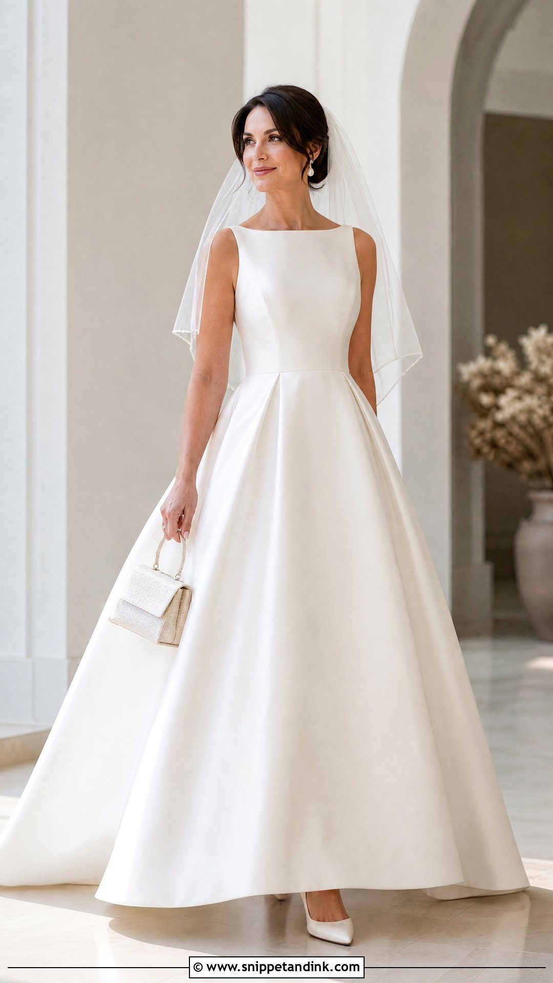 Simple Ball Gown Wedding Dress With Classic Pumps - Snippet and Ink - 20 Second Marriage Wedding Dresses