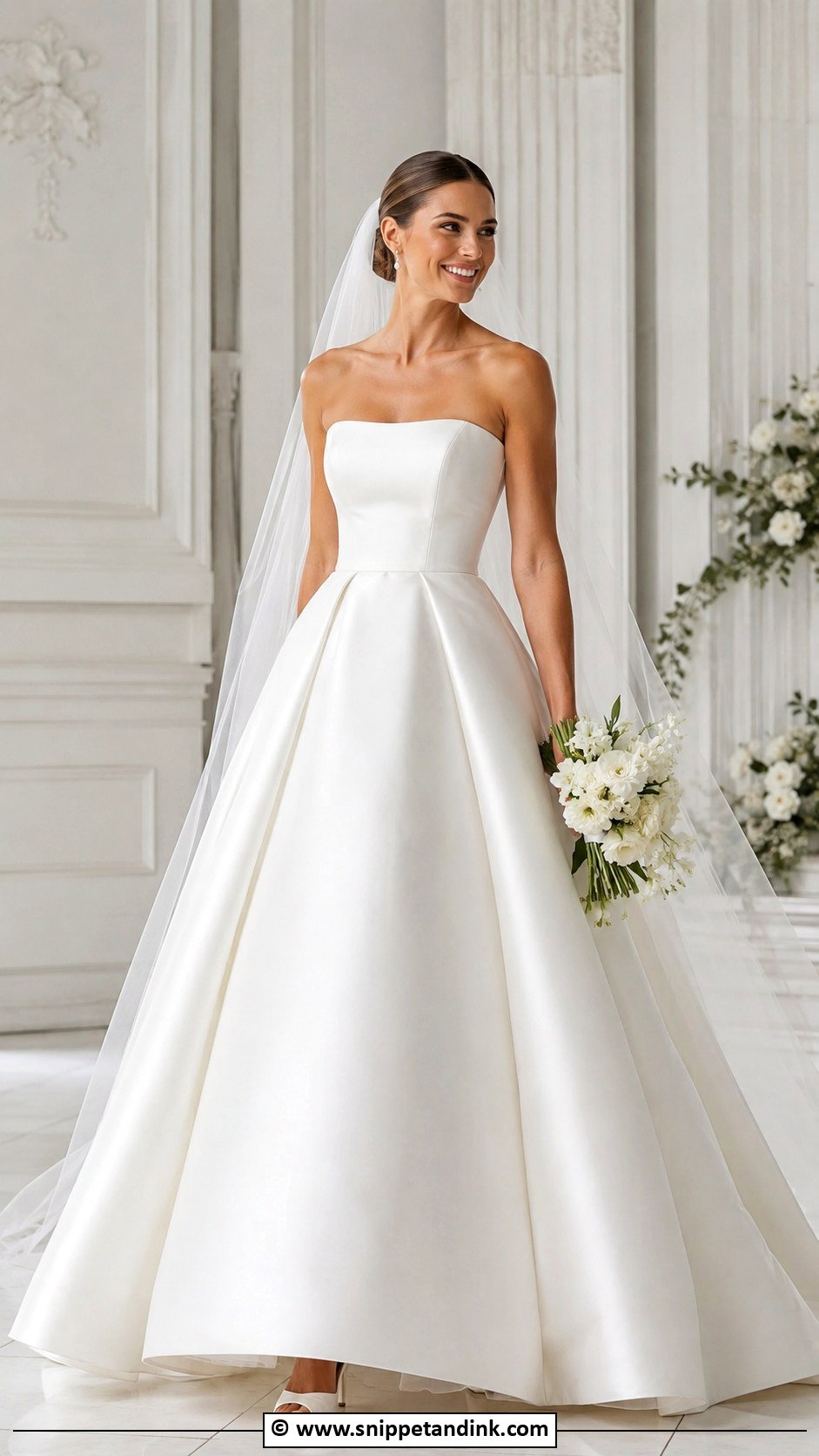Simple Ball Gown Wedding Gown - Snippet and Ink - 30 Simple Wedding Gowns