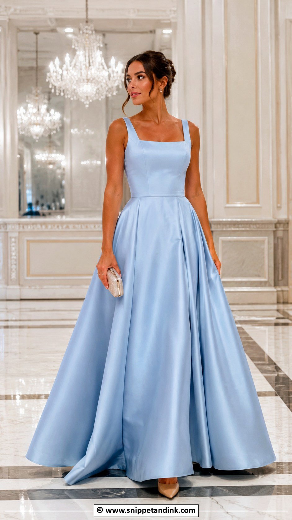 Simple Ball Gown With Minimal Accessories - Snippet and Ink - 30 Simple Gown Styles