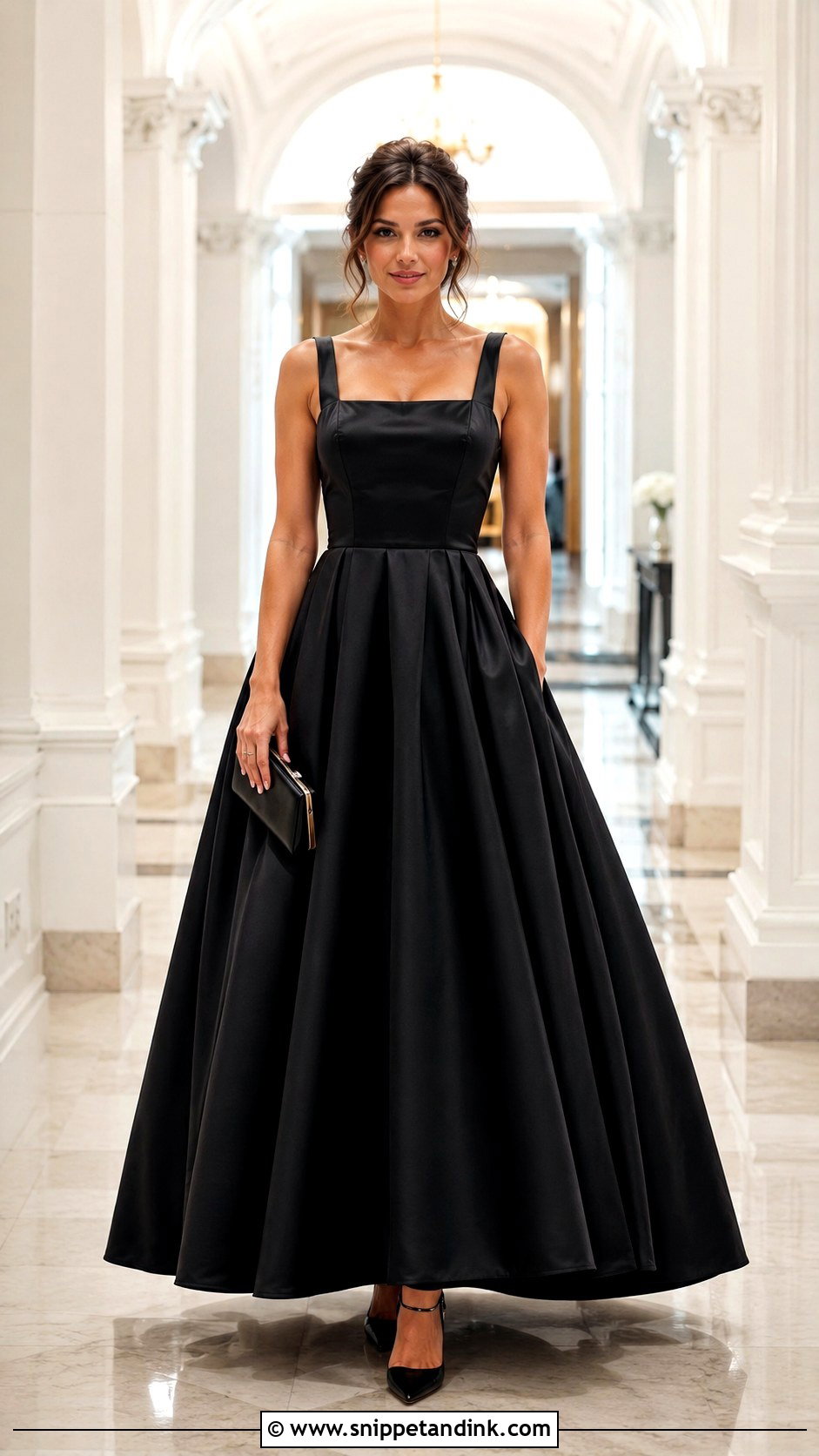 Simple Ball Gown With Tiny Bag - Snippet and Ink - 25 Simple Gown Designs Classy
