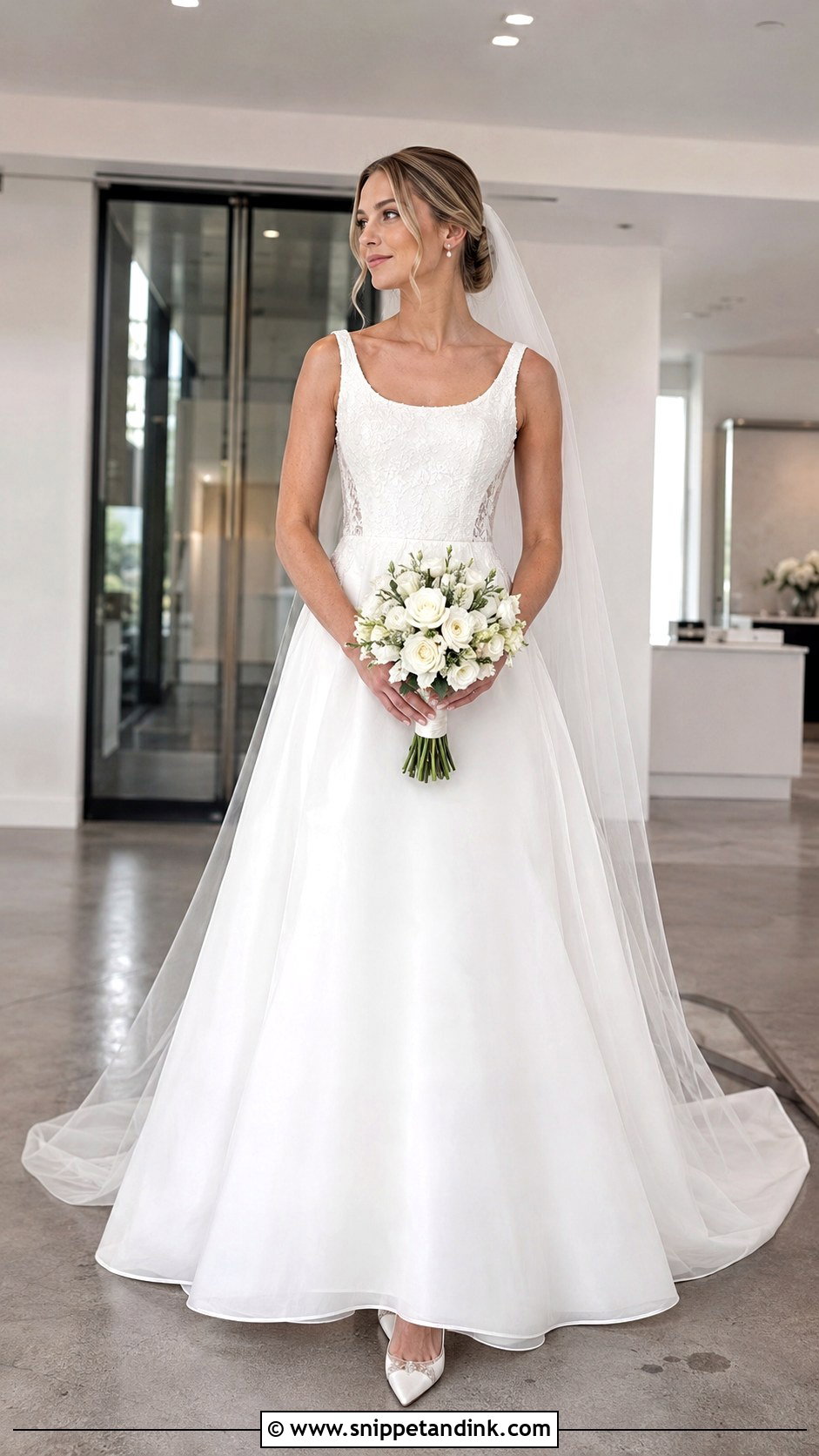 Simple Basque Waist Lace Wedding Dress - Snippet and Ink - 20 Basque Waist Lace Wedding Dress Ideas