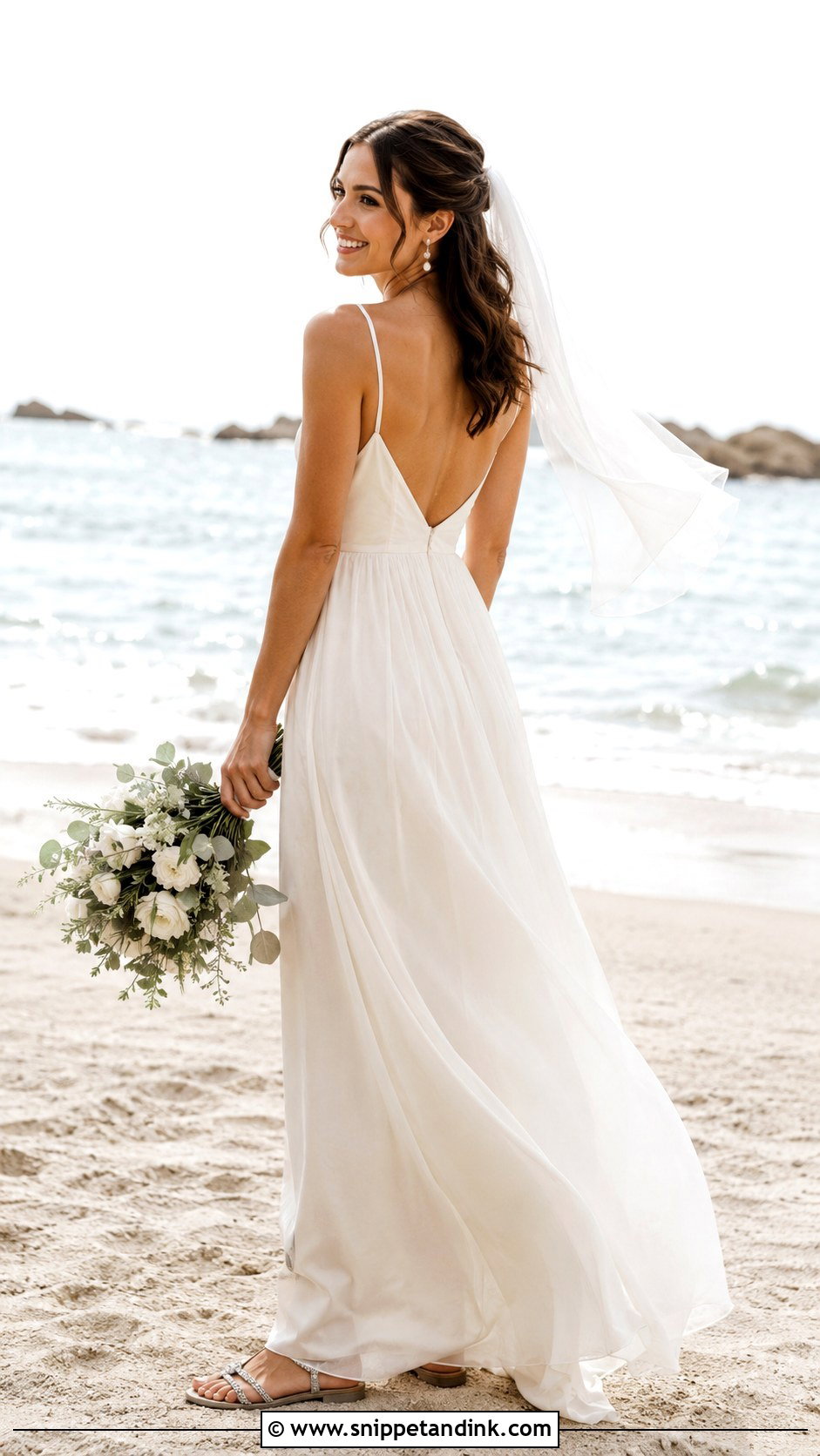 Simple Beach Wedding Dress - Snippet and Ink - 20 Simple Chic Wedding Dress Ideas
