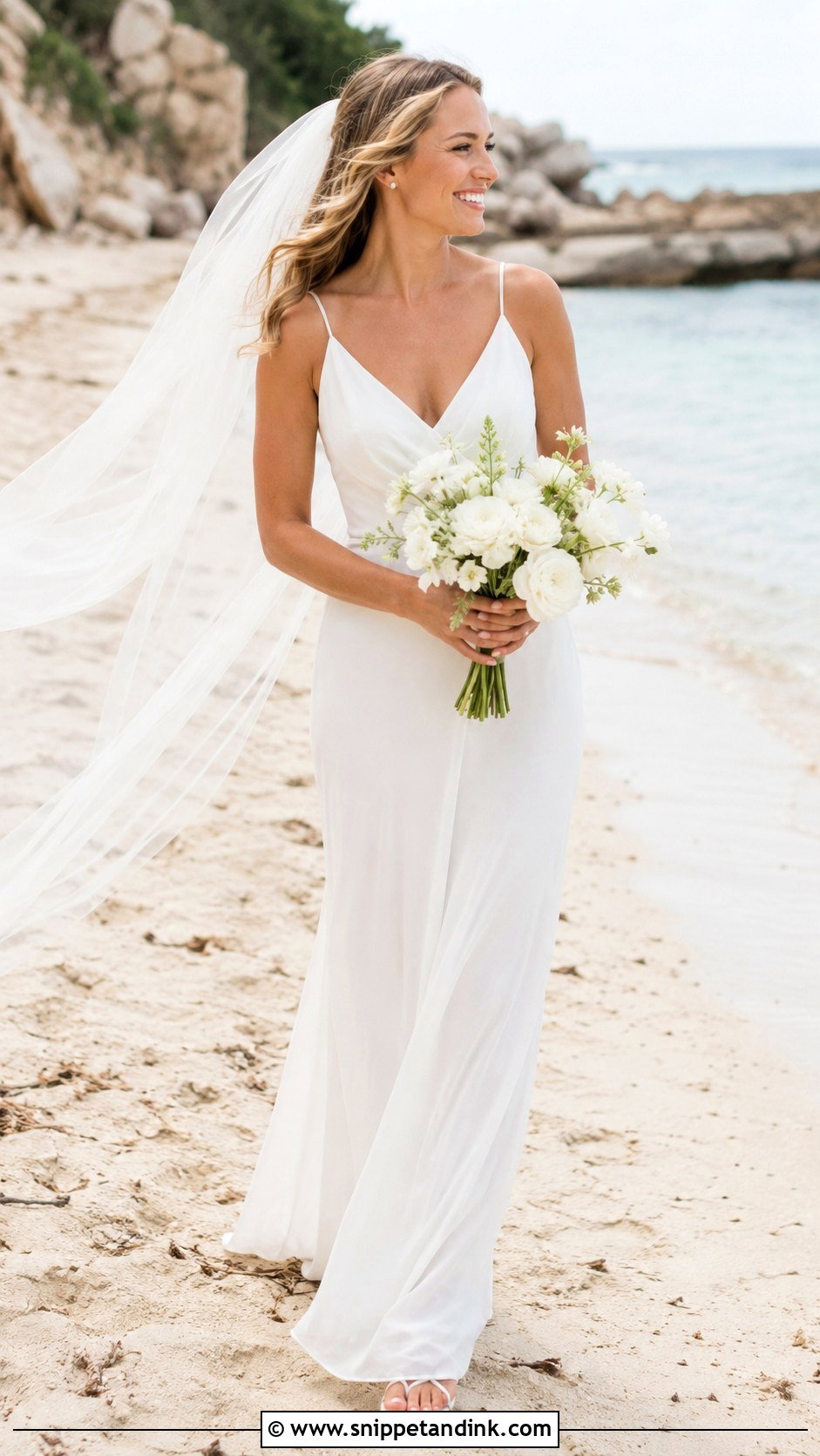 Simple Beach Wedding Gown - Snippet and Ink - 25 Simple Wedding Gown Ideas