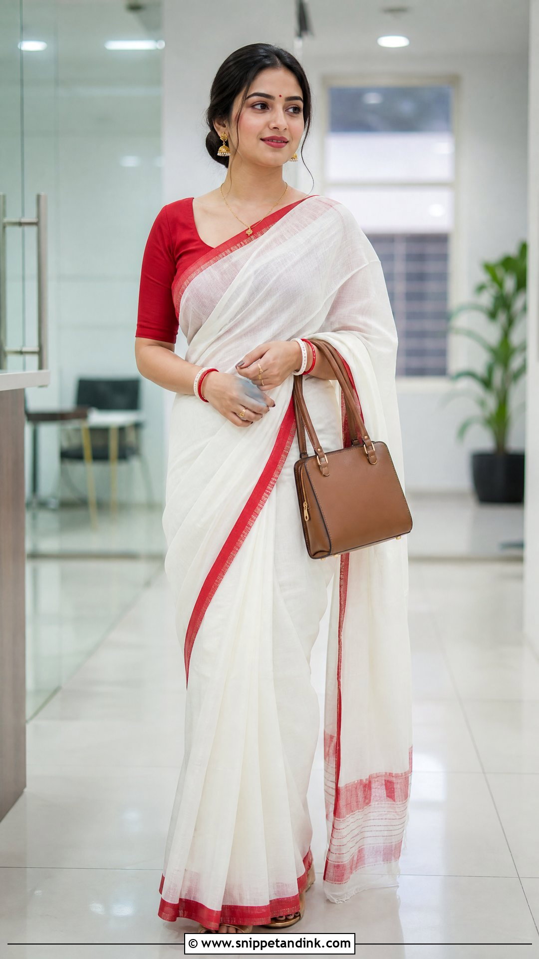 Simple Bengali Registry Bride Look - Snippet and Ink - 20 Simple Bengali Bride Ideas