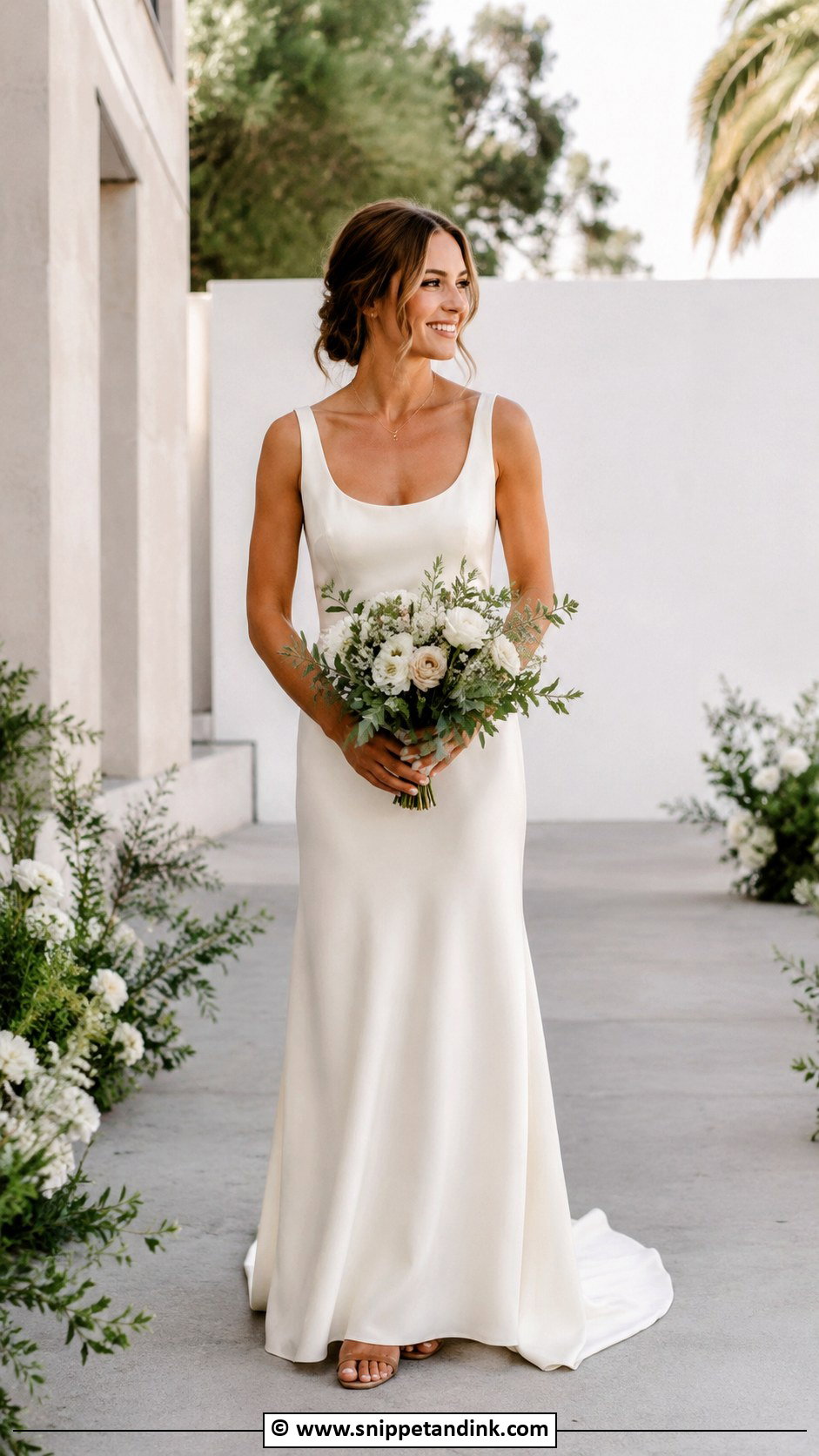 Simple Bohemian Wedding Dress - Snippet and Ink - 25 Bohemian Wedding Dresses