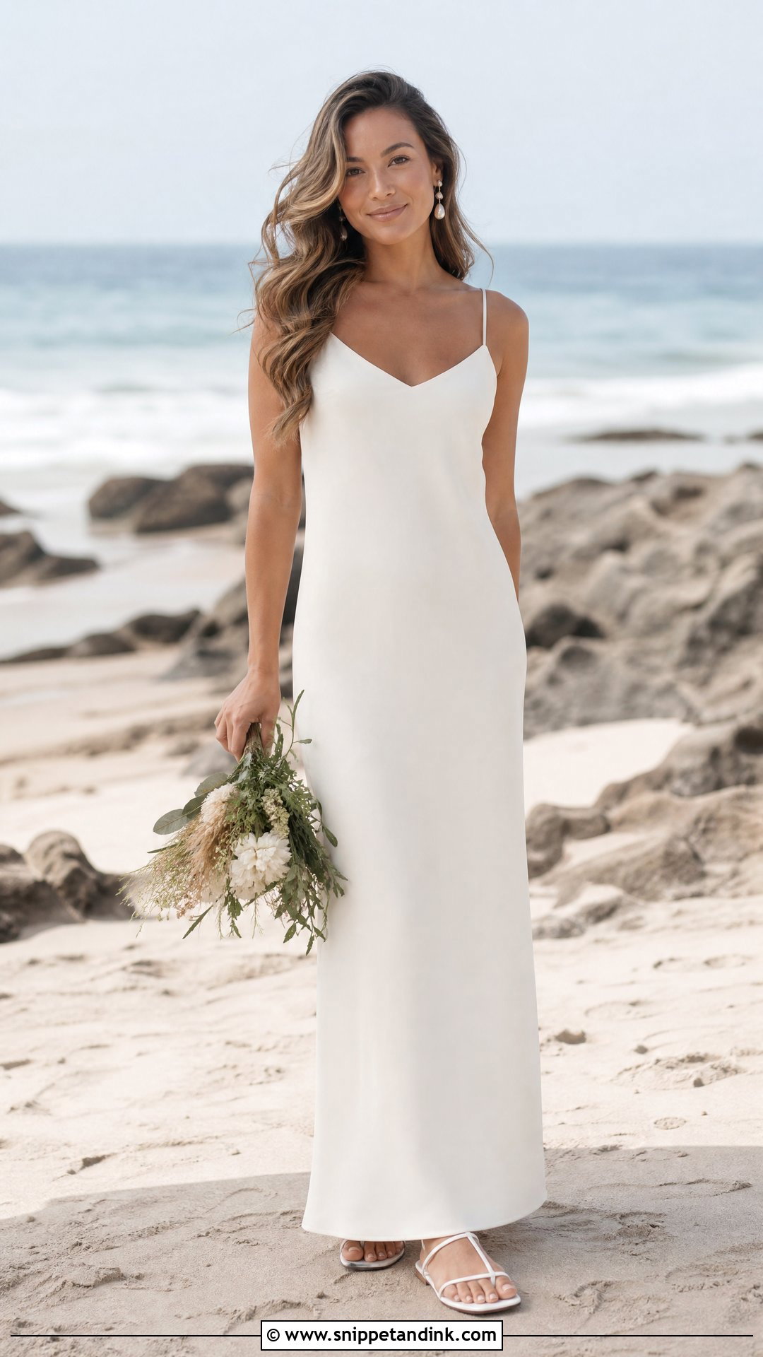 Simple Boho Beach Wedding Dress - Snippet and Ink - 25 Beach Wedding Dress Boho Ideas