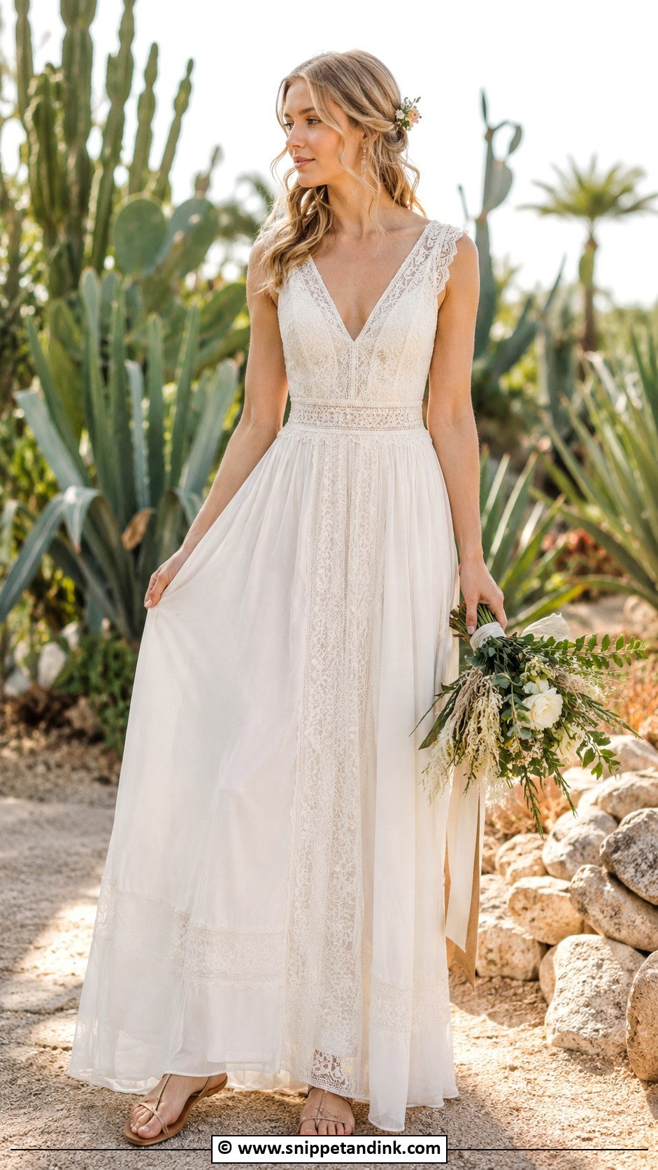 Simple Boho Wedding Dress - Snippet and Ink - 35 Simple Wedding Dress Ideas