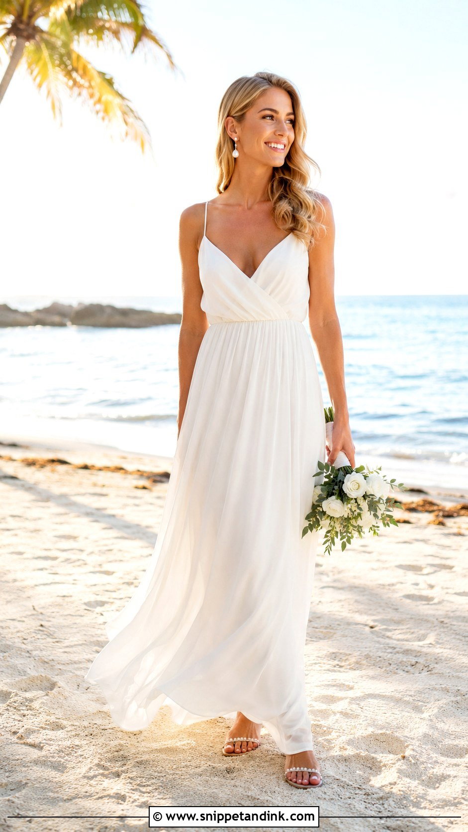 Simple Bride Beach Dress - Snippet and Ink - 30 Simple Bride Ideas