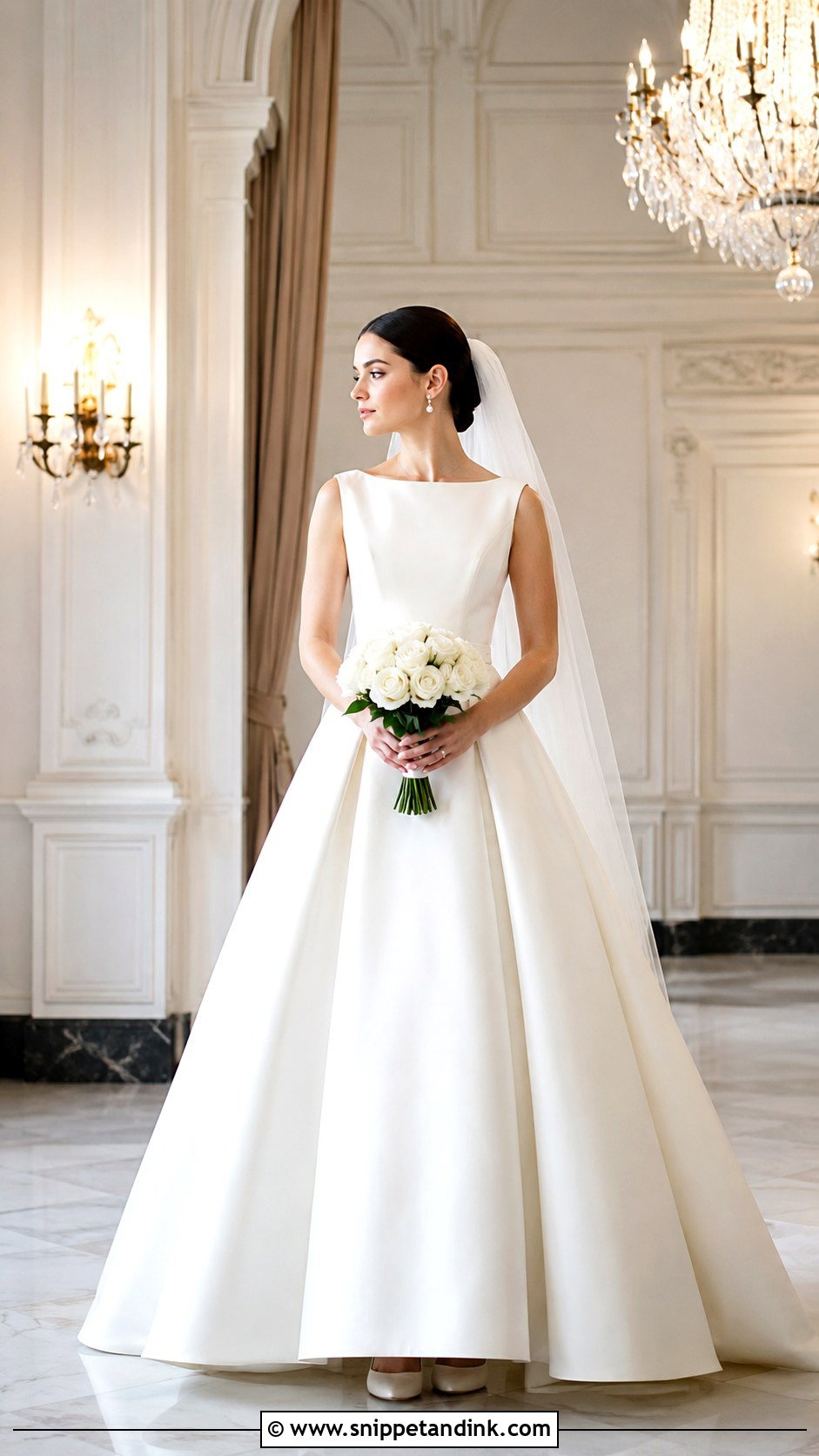 Simple Bride Minimal Ball Gown - Snippet and Ink - 30 Simple Bride Ideas