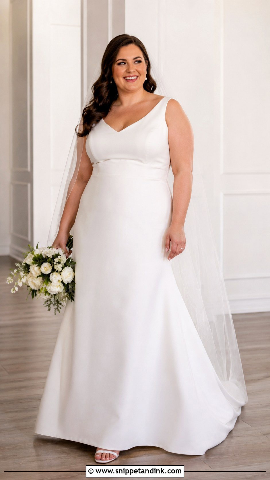 Simple Bride Plus Size Dress - Snippet and Ink - 30 Simple Bride Ideas