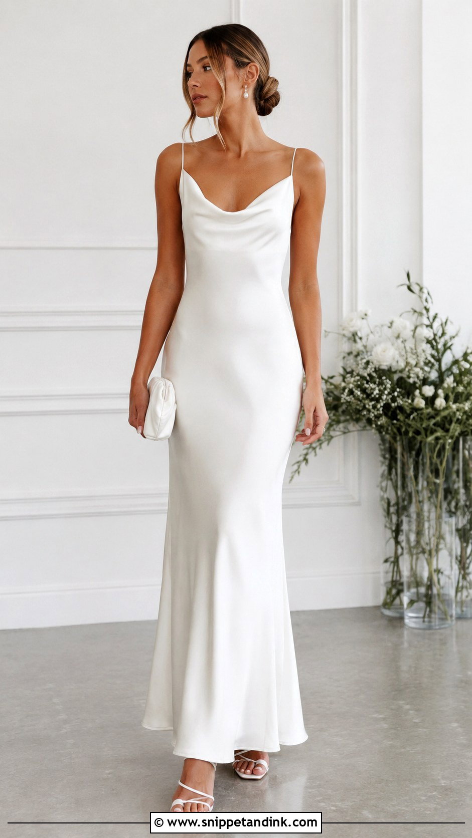 Simple Bride Satin Slip Dress - Snippet and Ink - 30 Simple Bride Ideas