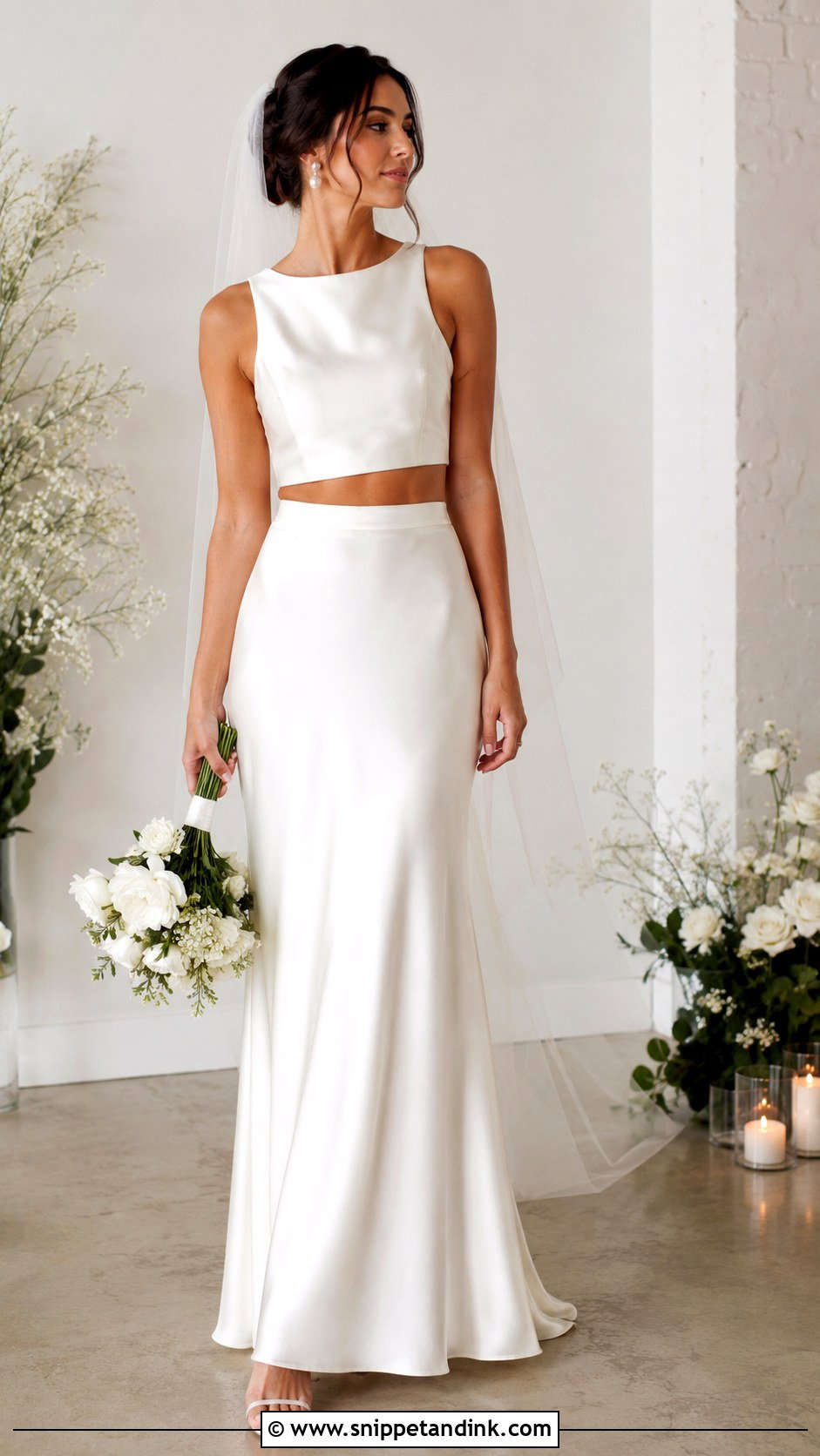 Simple Bride Two Piece Set - Snippet and Ink - 30 Simple Bride Ideas