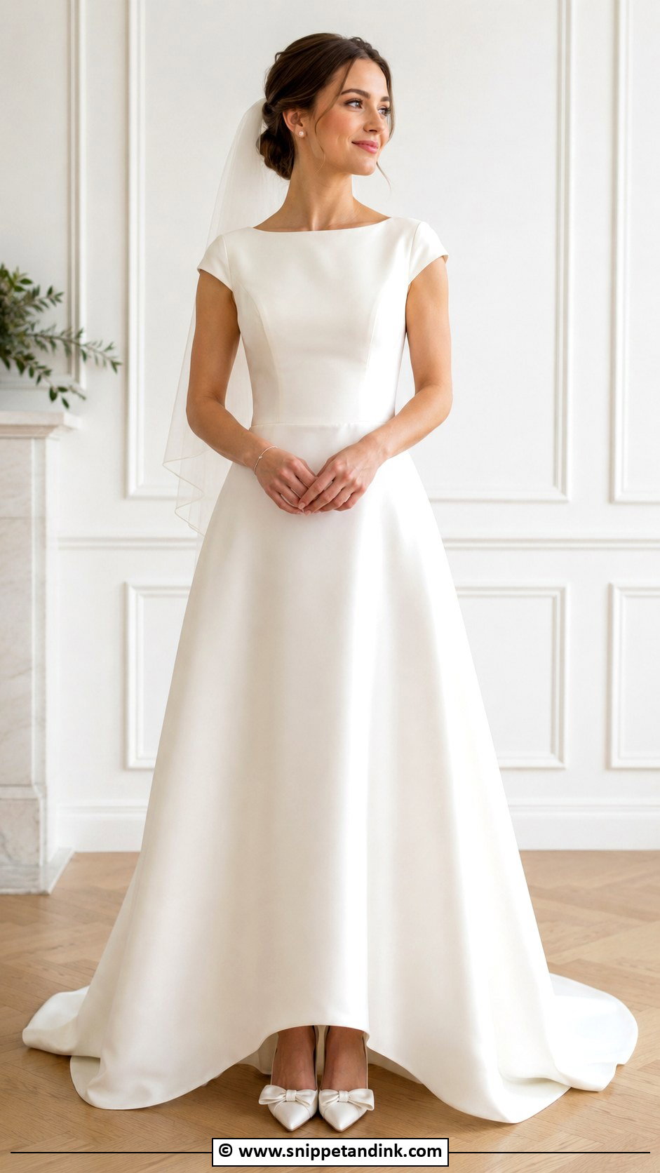 Simple Cap Sleeve Wedding Dress - Snippet and Ink - 30 Cap Sleeve Wedding Dress Ideas