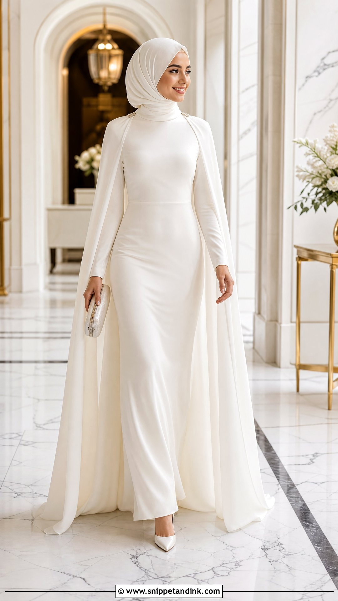 Simple Cape Wedding Dress Hijab - Snippet and Ink - 25 Simple Wedding Dress Hijab Ideas