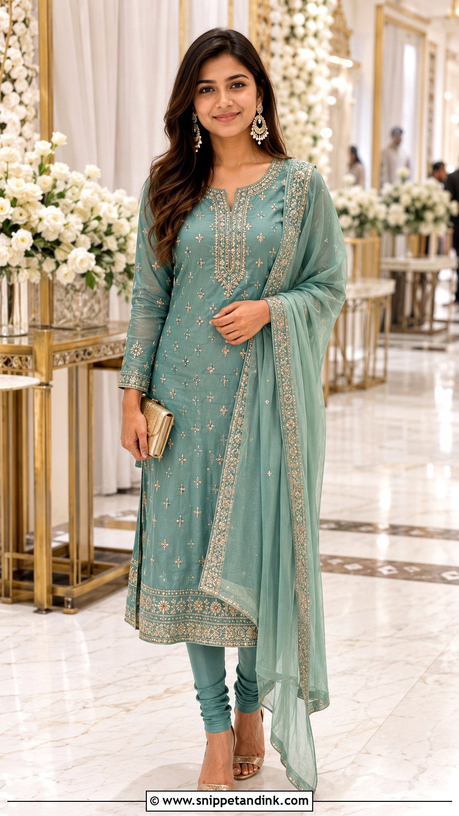 Simple Churidar Suit Indian Wedding Dress - Snippet and Ink - 25 Simple Indian Wedding Dresses