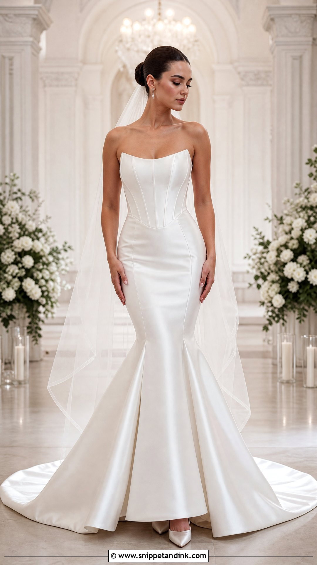 Simple Corset Bodice Mermaid Wedding Dress - Snippet and Ink - 25 Simple Fitted Wedding Dress Ideas