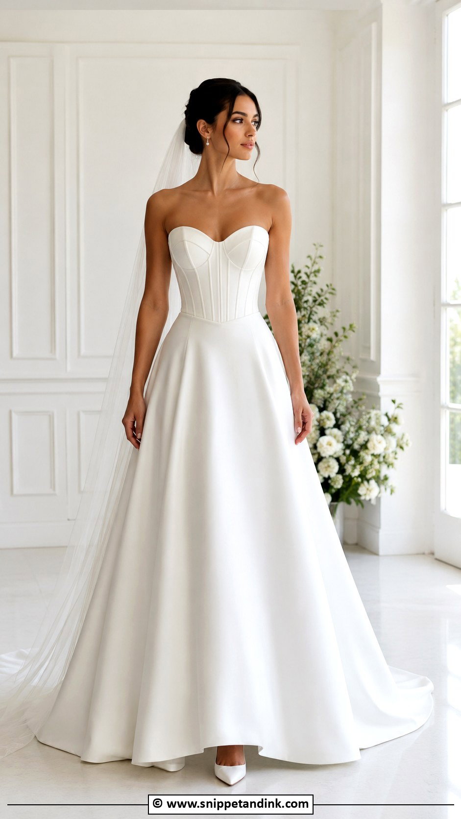 Simple Corset Bride Dress - Snippet and Ink - 35 Simple Bride Dress Ideas