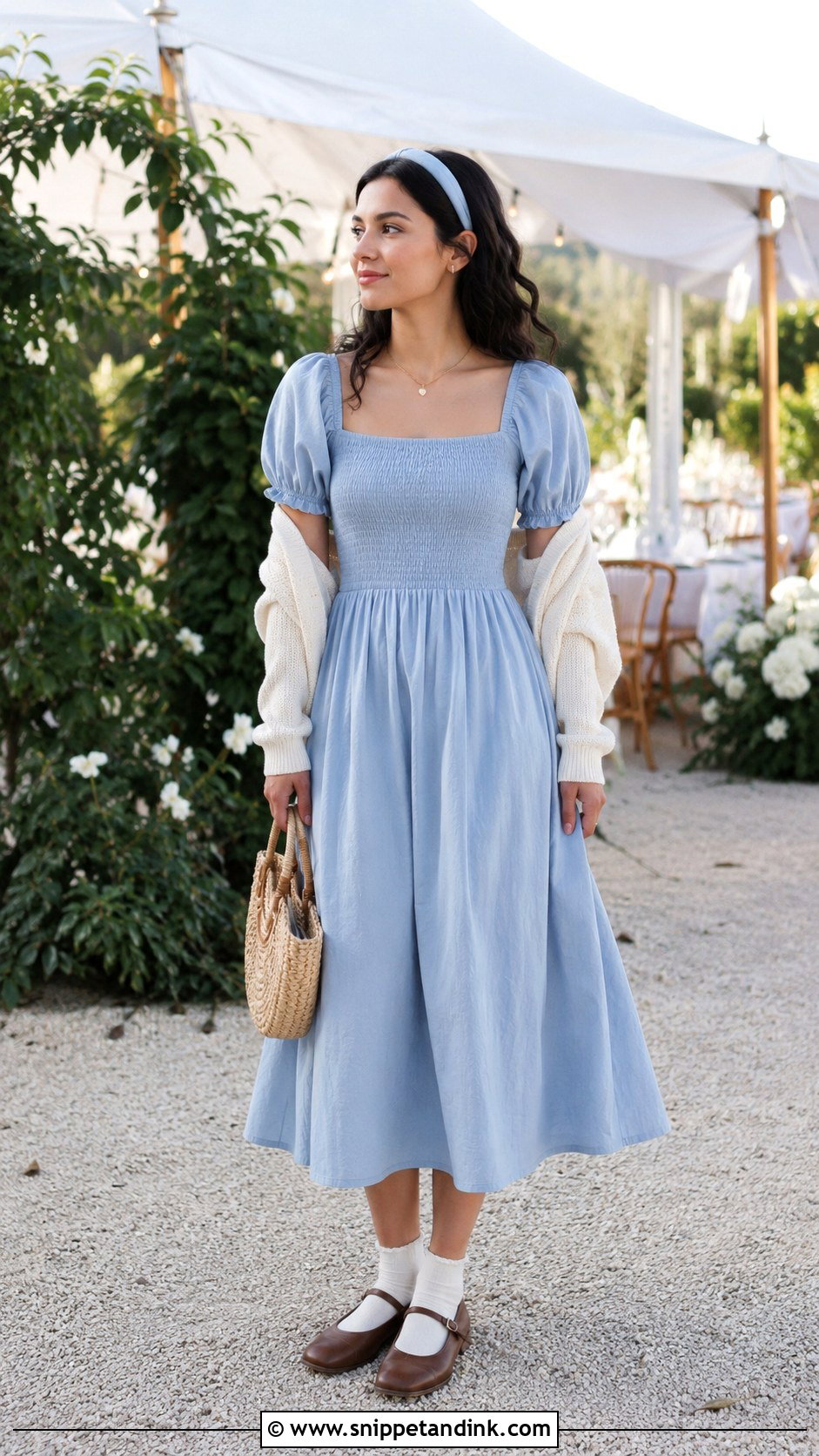 Simple Cotton Girls Wedding Dress - Snippet and Ink - 20 Girls Kids Wedding Dresses