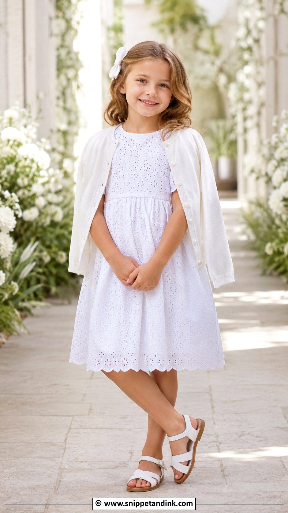 Simple Cotton Kids Wedding Dress - Snippet and Ink - 30 Kids Wedding Dress Ideas