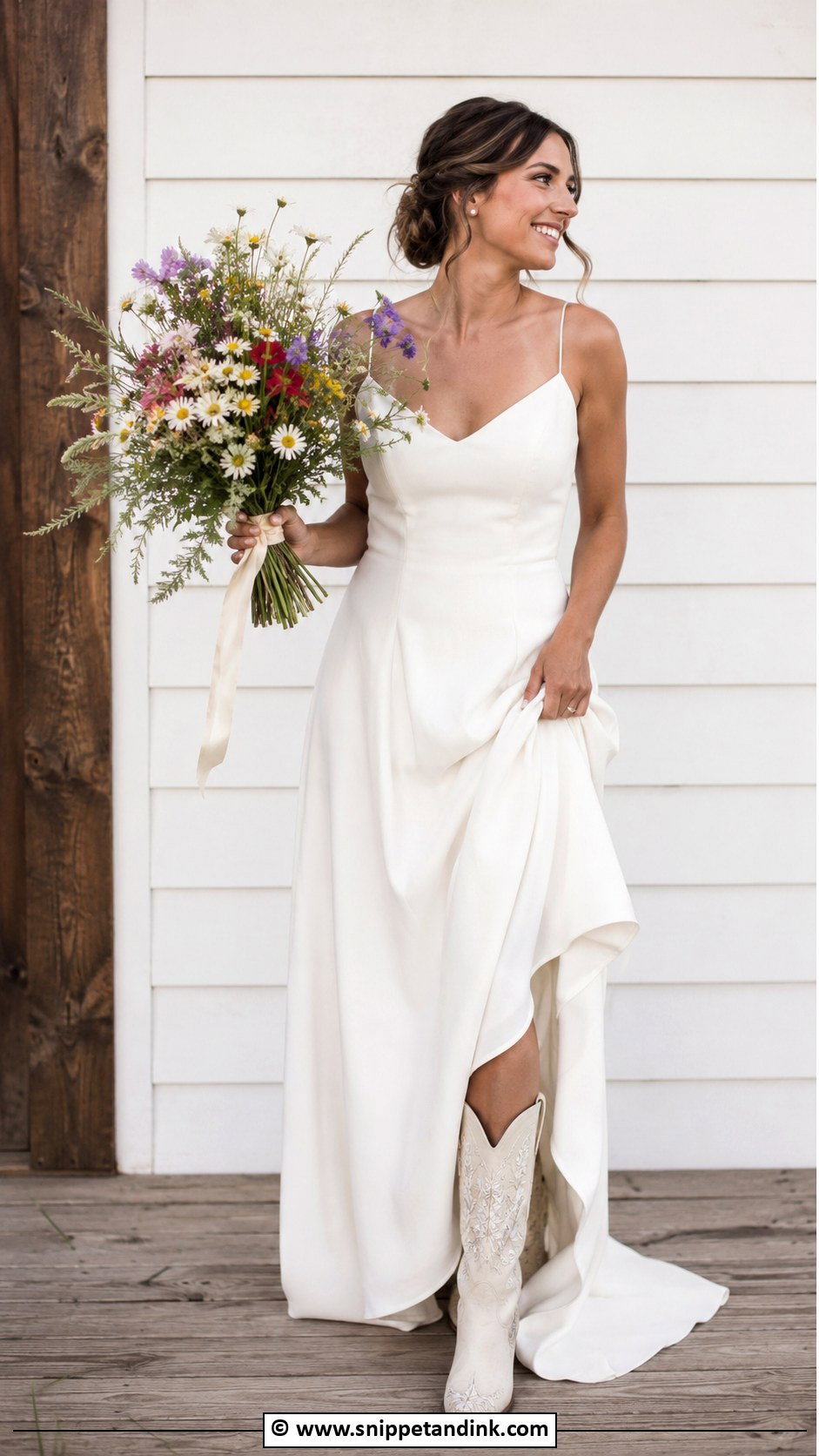Simple Country Wedding Dress - Snippet and Ink - 25 Country Chic Wedding Dresses