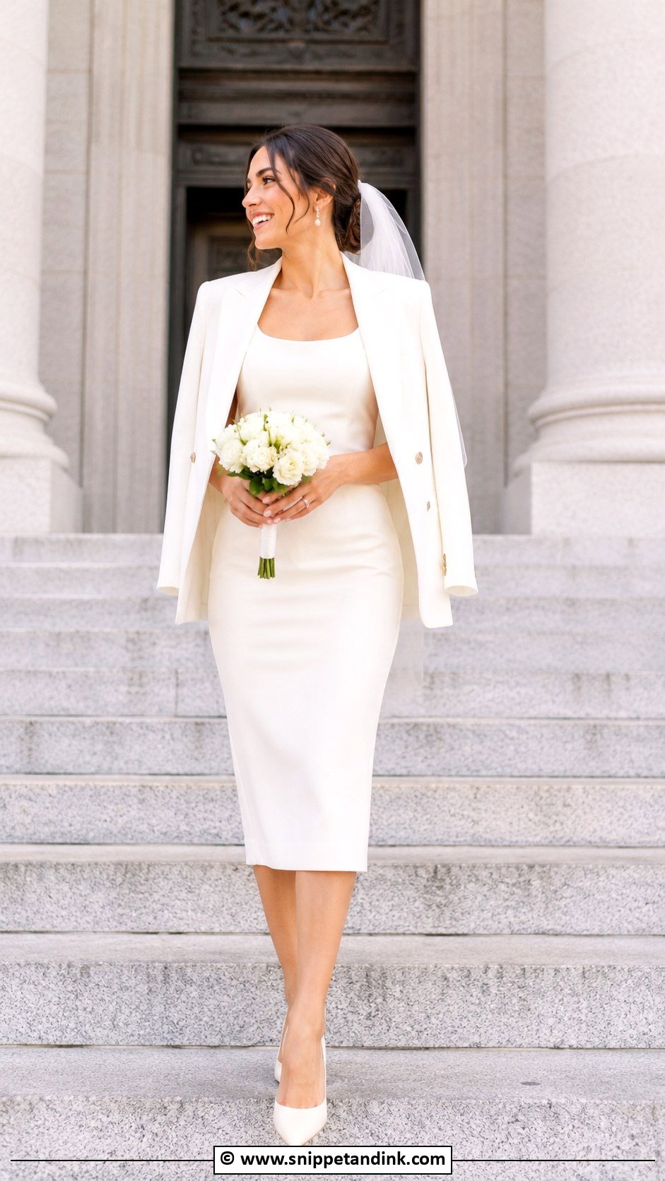 Simple Courthouse Bride Dress - Snippet and Ink - 35 Simple Bride Dress Ideas
