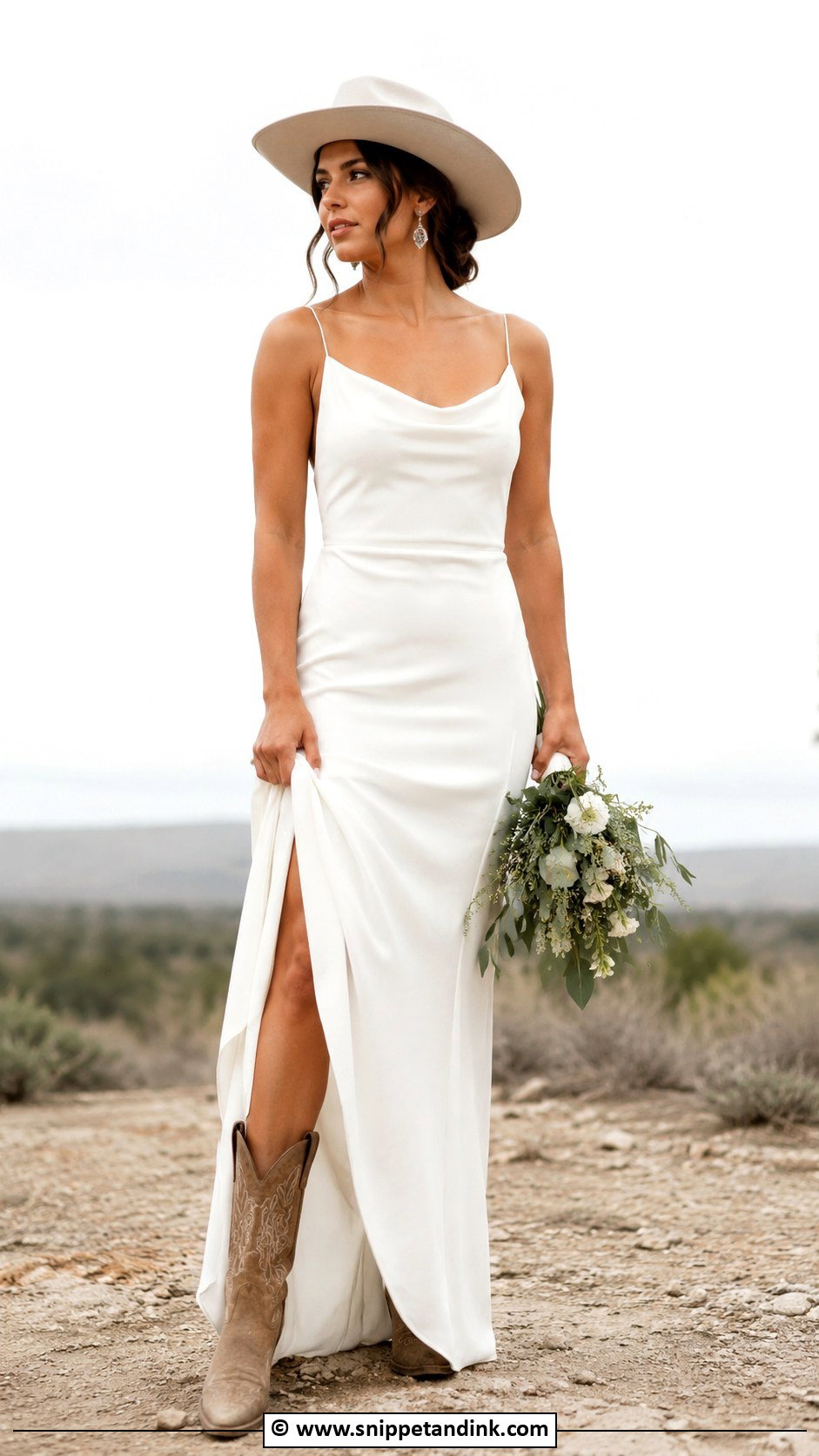 Simple Cowgirl Wedding Dress - Snippet and Ink - 30 Cowgirl Wedding Dress Ideas