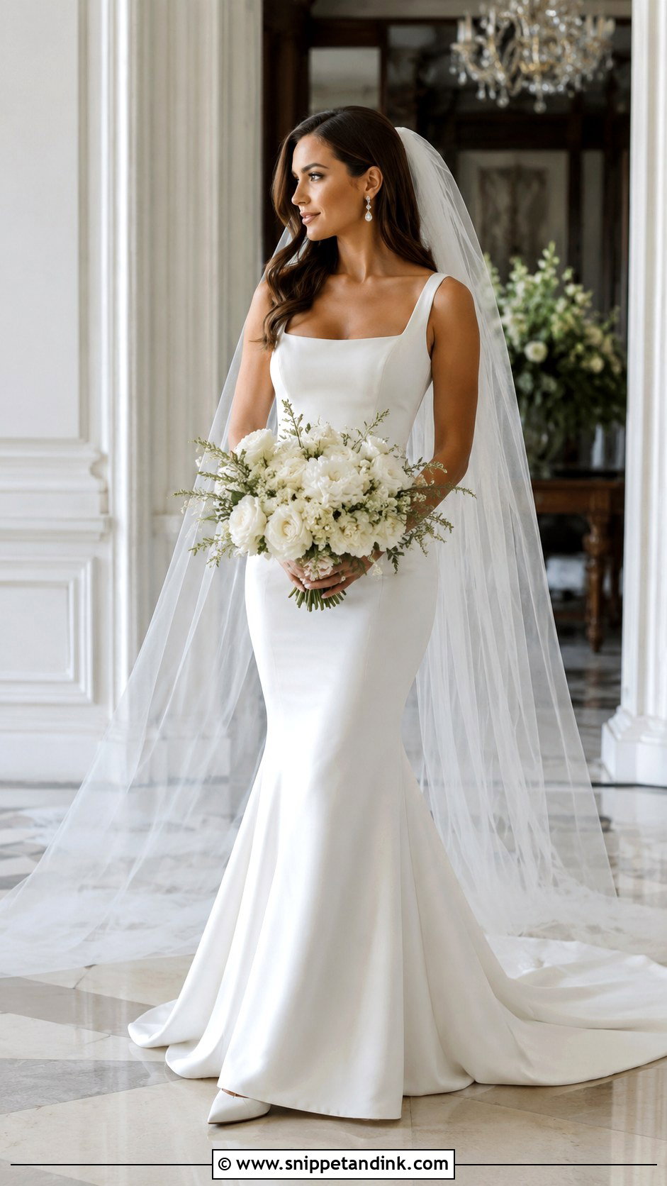 Simple Crepe Mermaid Wedding Dress - Snippet and Ink - 20 Classy Modern Simple Wedding Dress Ideas
