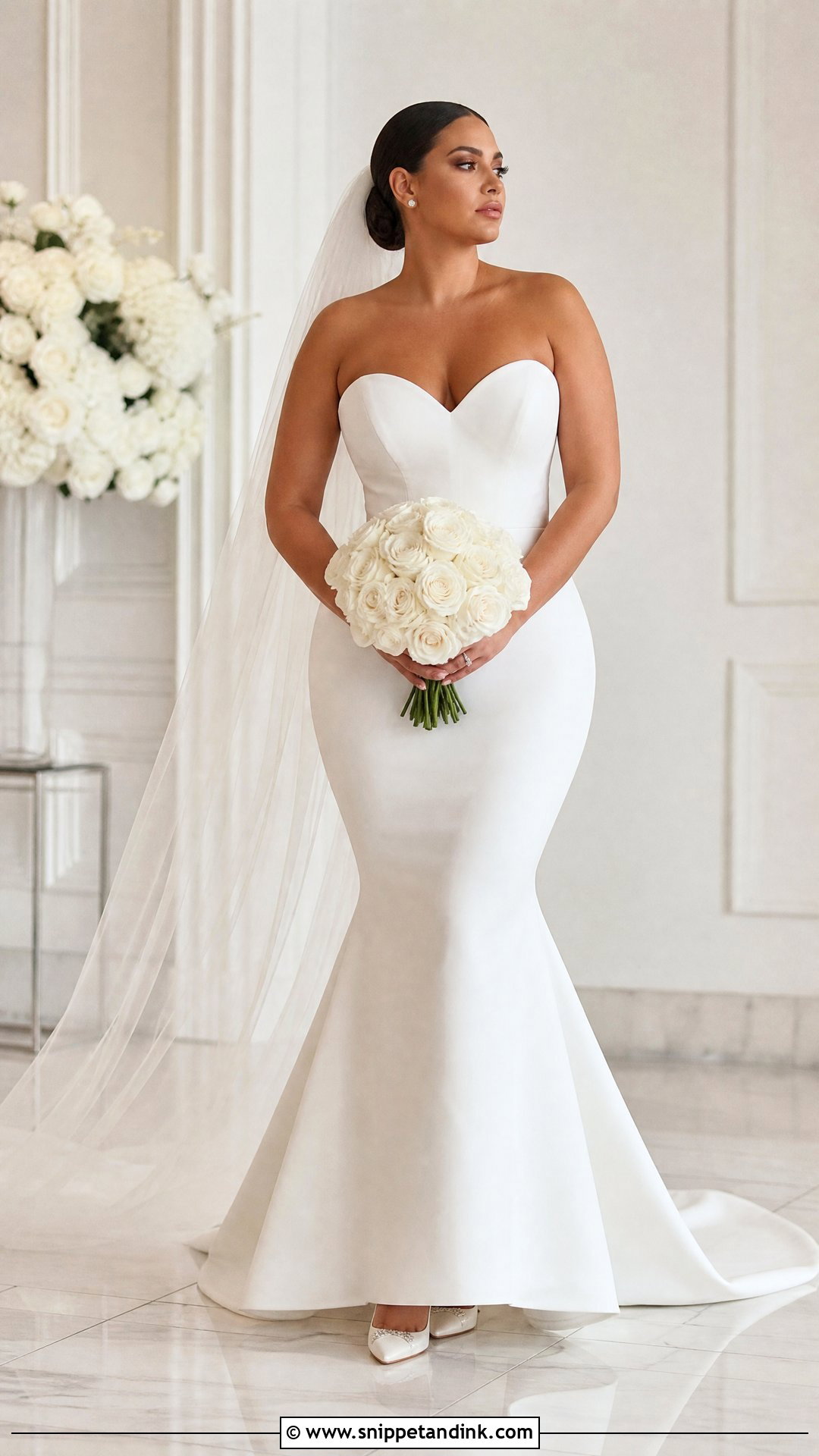 Simple Crepe Mermaid Wedding Gown - Snippet and Ink - 20 Wedding Gown Simple Elegant Ideas