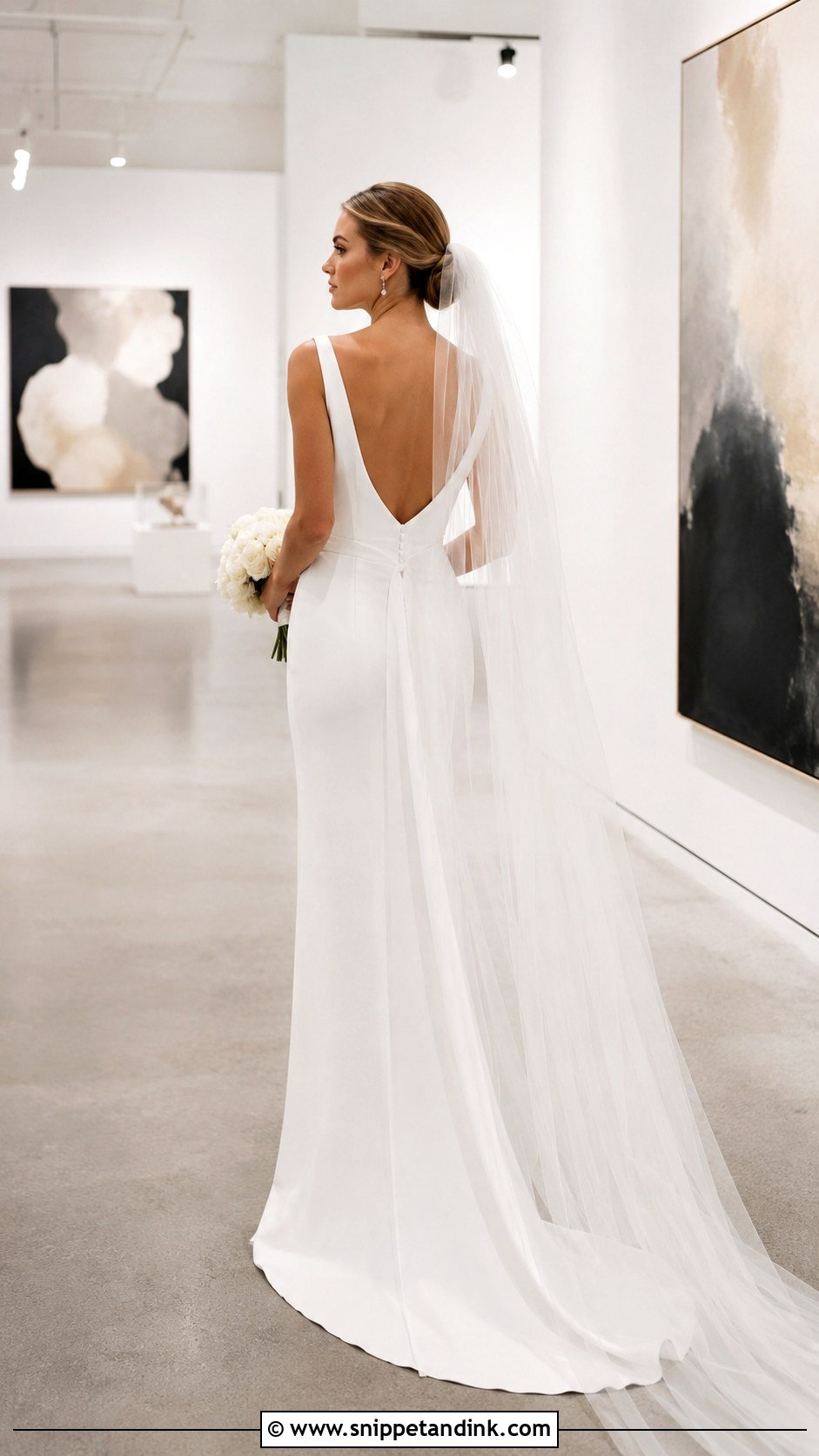 Simple Crepe Sheath Wedding Dress - Snippet and Ink - 20 Bride Dress Simple Elegant Ideas