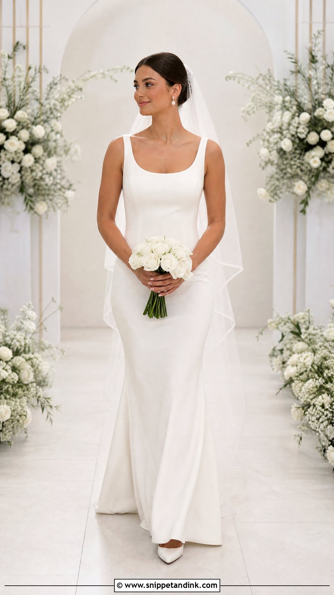 Simple Crepe Wedding Dress - Snippet and Ink - 25 Crepe Wedding Dress Ideas
