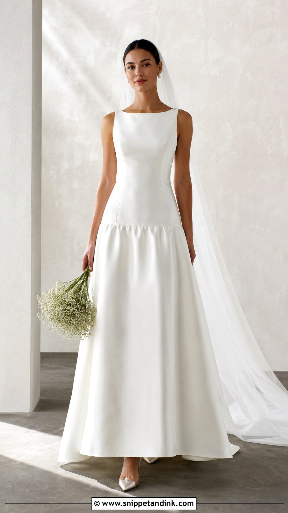 Simple Drop Waist A Line Wedding Dress - Snippet and Ink - 25 Drop Waist a Line Wedding Dress Ideas