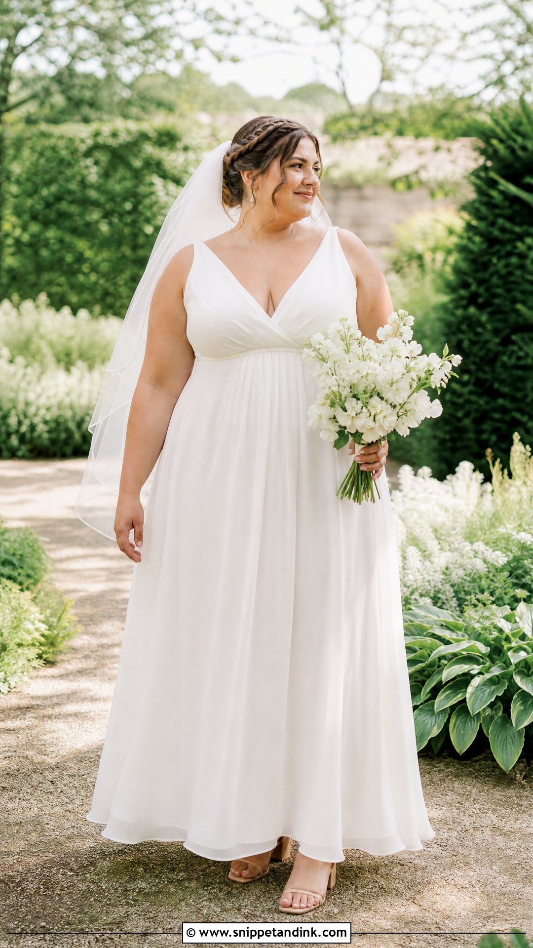 Simple Empire Waist Chiffon Wedding Gown - Snippet and Ink - 20 Wedding Gown Simple Elegant Ideas