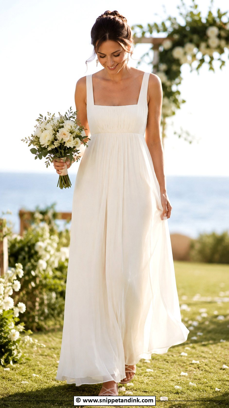 Simple Empire Waist Wedding Dress - Snippet and Ink - 35 Simple Wedding Dresses