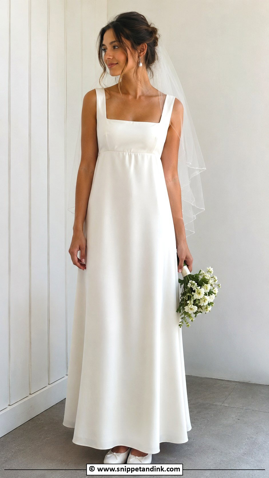 Simple Empire Waist Wedding Dress - Snippet and Ink - 30 Empire Waist Wedding Dress Ideas