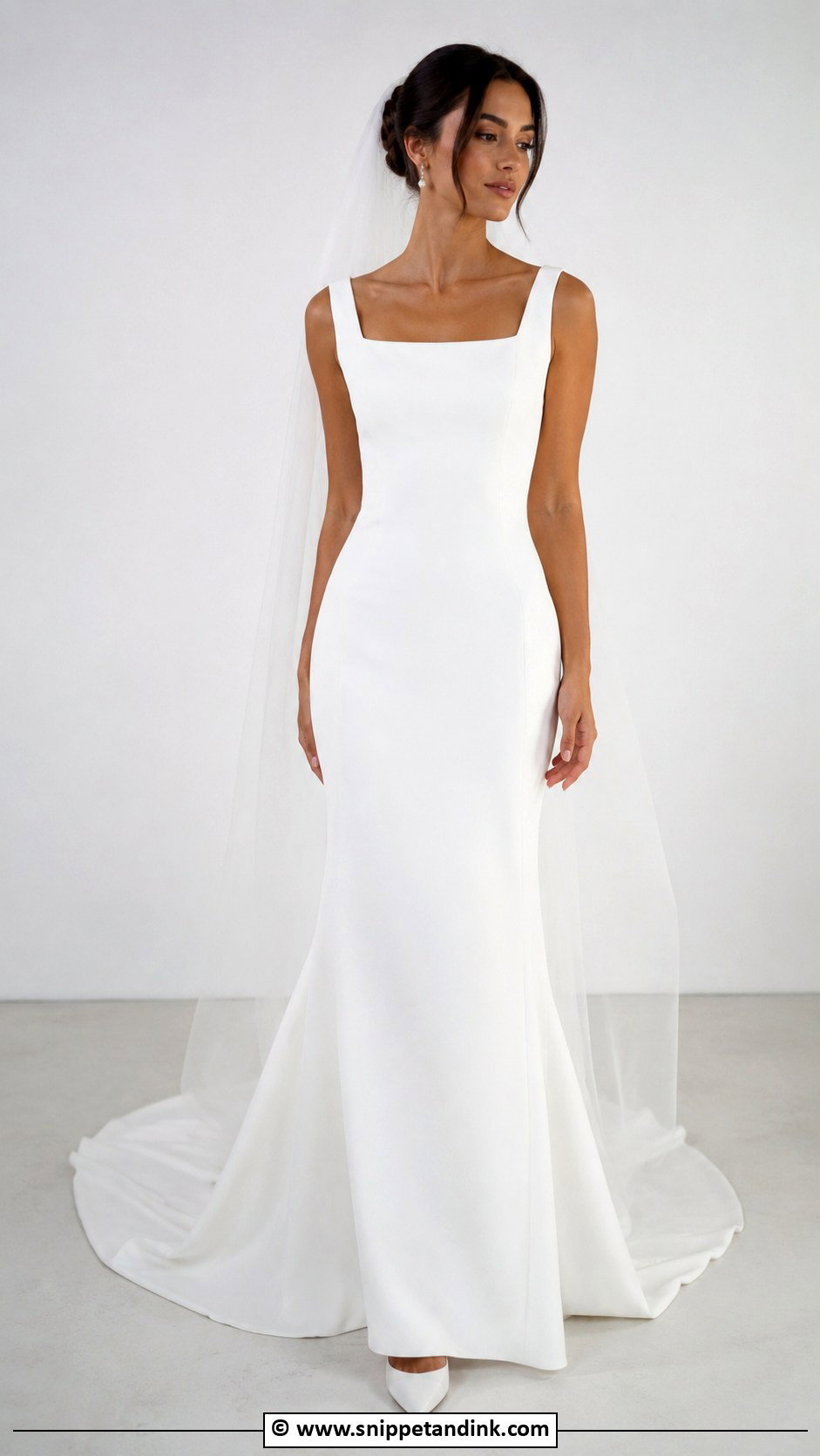 Simple Fishtail Wedding Dress - Snippet and Ink - 25 Fishtail Wedding Dress Ideas