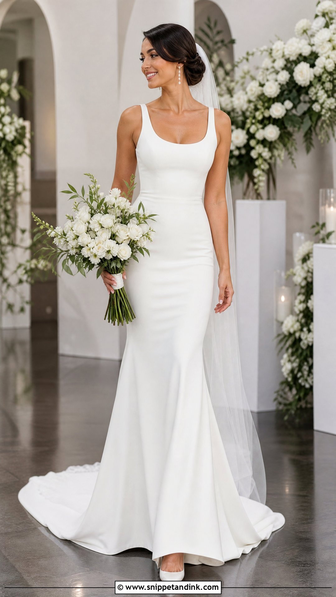 Simple Fit And Flare Wedding Dress - Snippet and Ink - 20 Simple Dream Wedding Dresses