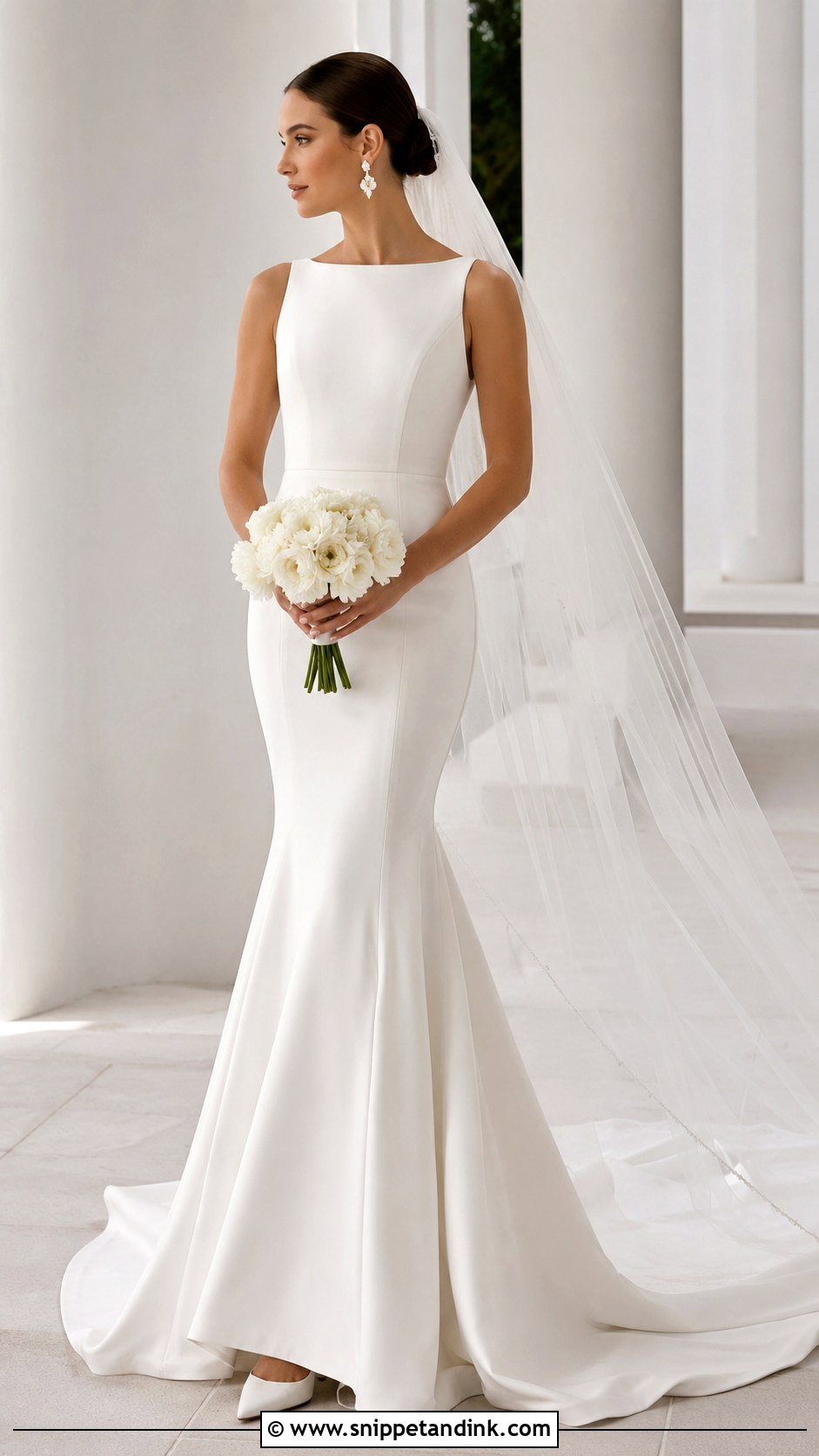 Simple Fit and Flare Wedding Dress - Snippet and Ink - 20 Fit and Flare Wedding Dresses