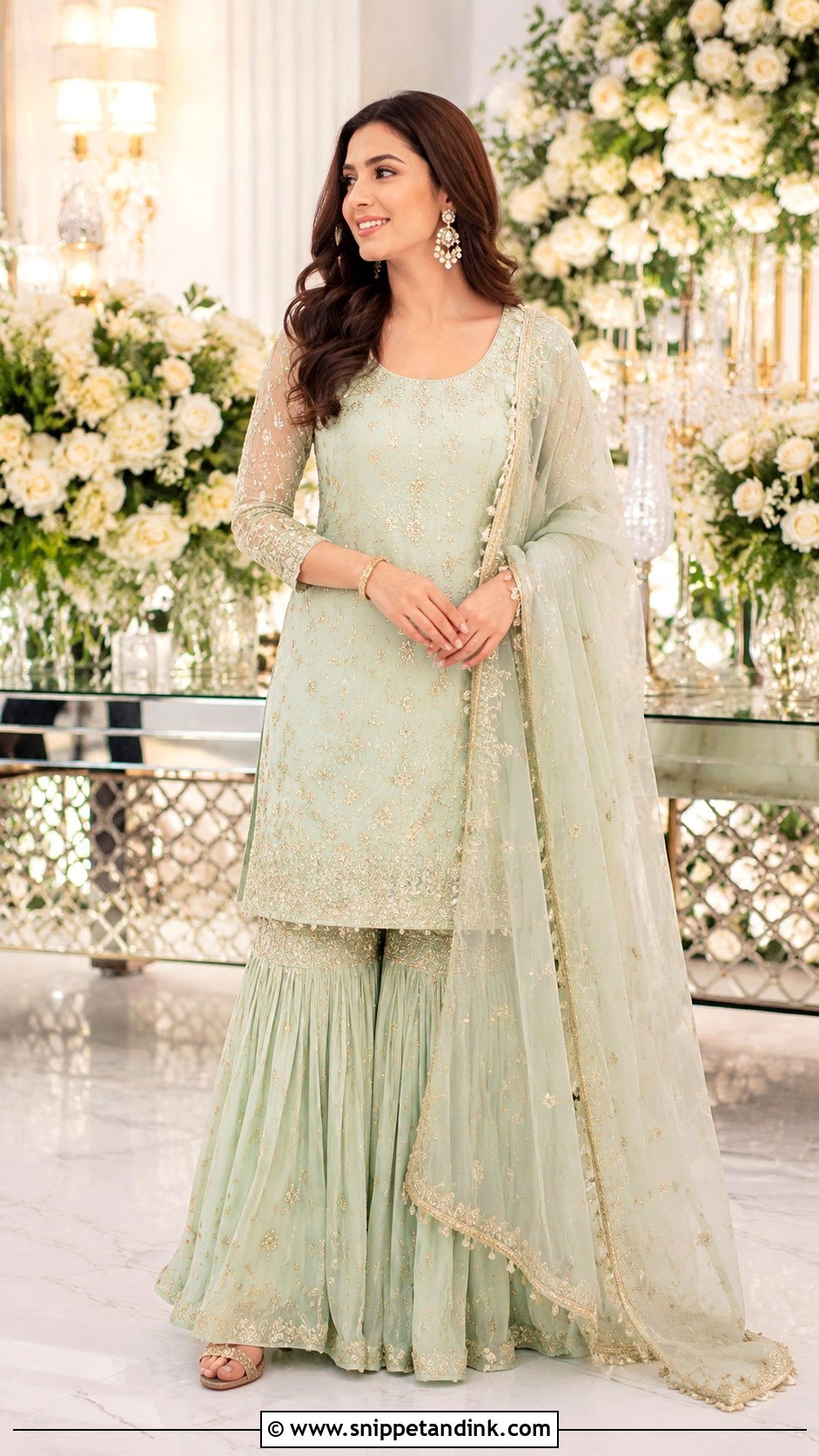 Simple Gharara Suit Indian Wedding Dress - Snippet and Ink - 25 Simple Indian Wedding Dresses