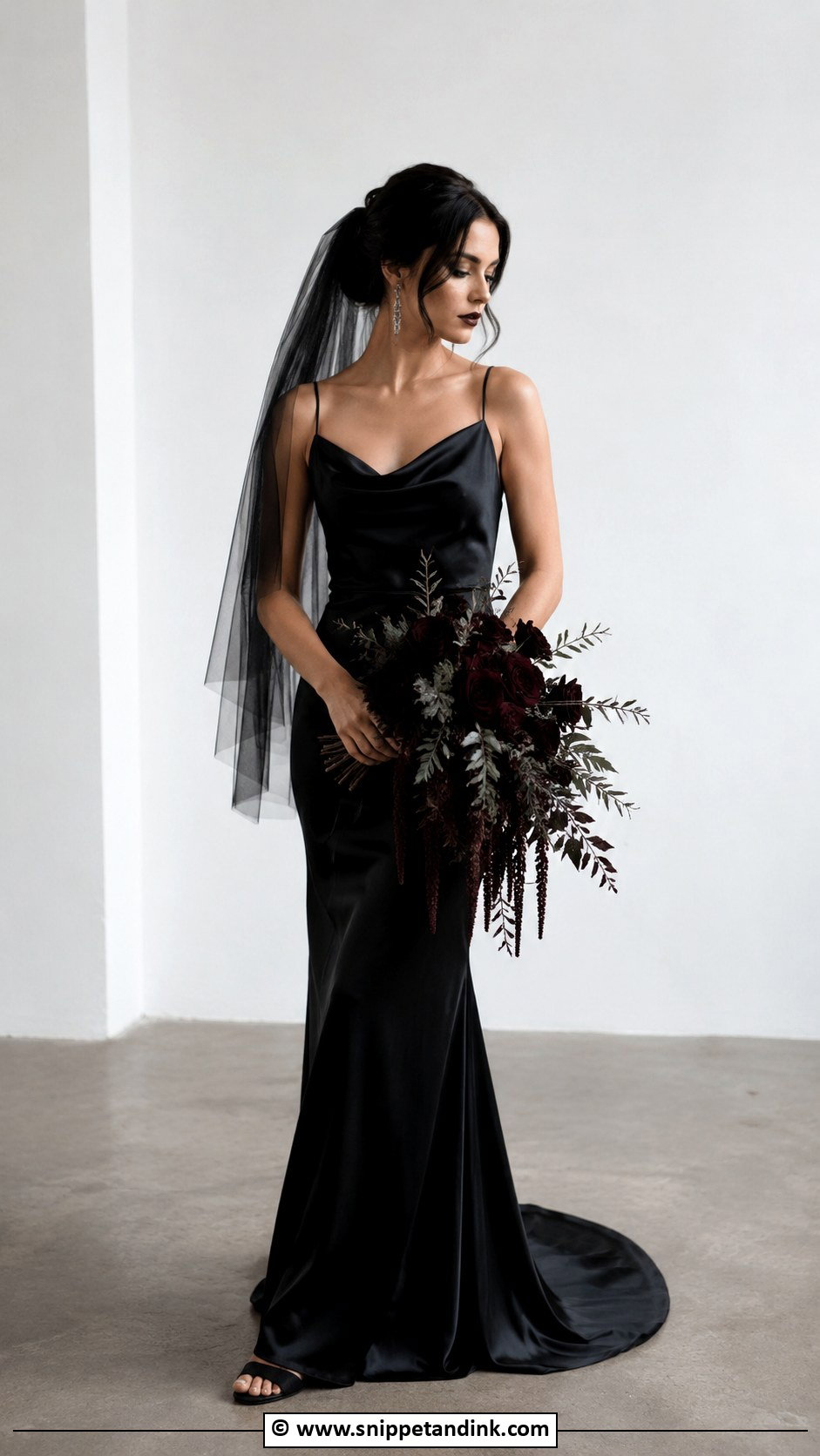 Simple Goth Wedding Dress - Snippet and Ink - 25 Goth Wedding Dresses