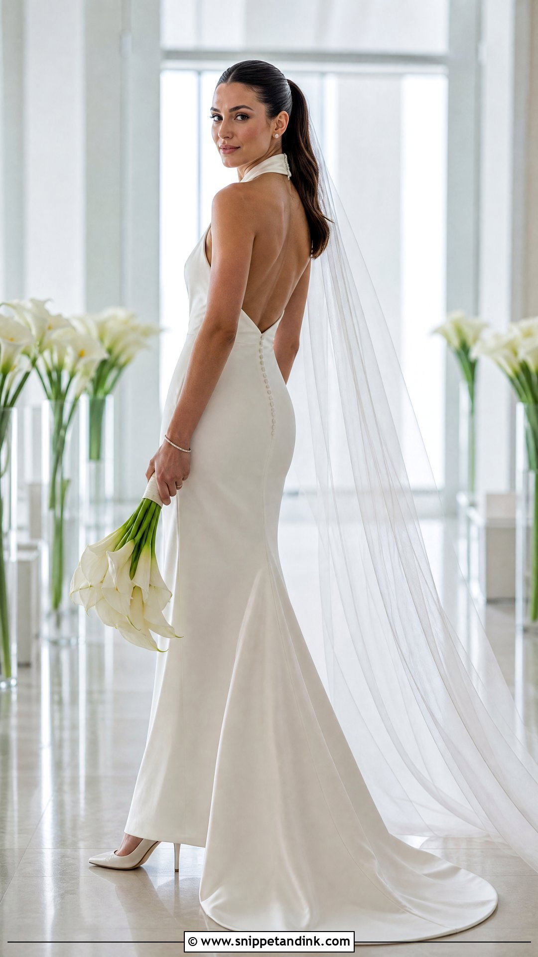 Simple Halter Neck Wedding Gown - Snippet and Ink - 20 Wedding Gown Simple Elegant Ideas