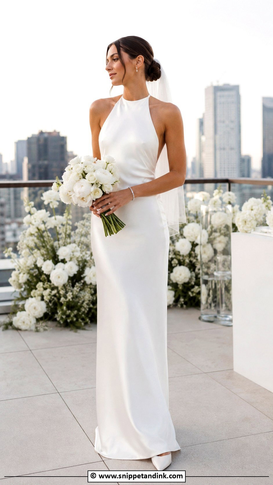 Simple Halter Wedding Dress - Snippet and Ink - 35 Simple Elegant Wedding Dress Ideas