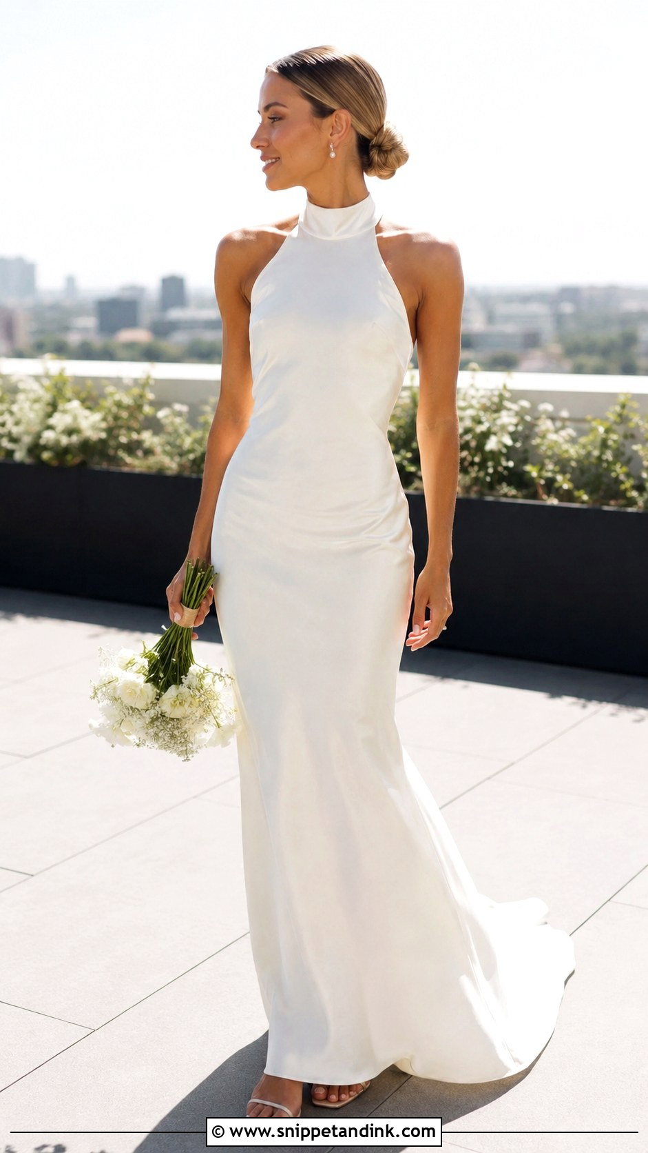 Simple Halter Wedding Dress - Snippet and Ink - 25 Schlichtes Hochzeitskleid Ideas