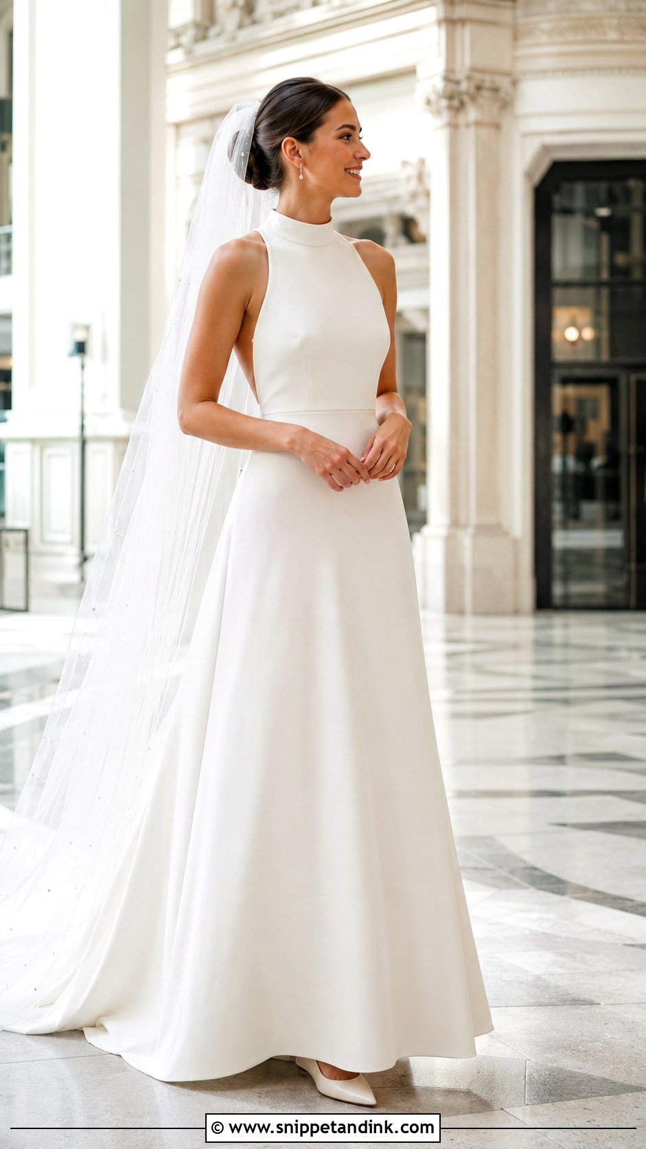 Simple High Neck Wedding Dress - Snippet and Ink - 20 Bride Dress Simple Elegant Ideas