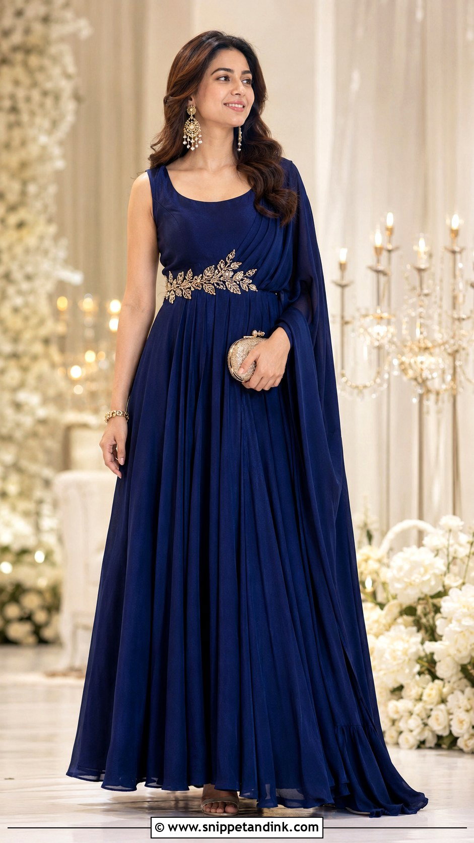 Simple Indo Western Gown Indian Wedding Dress - Snippet and Ink - 25 Simple Indian Wedding Dresses