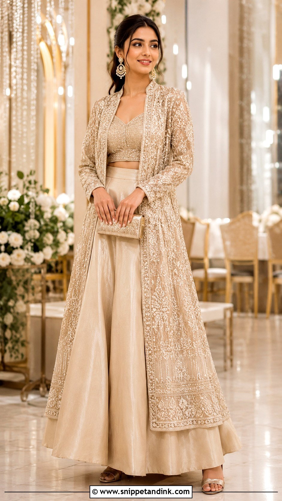 Simple Jacket Lehenga Indian Wedding Dress - Snippet and Ink - 25 Simple Indian Wedding Dresses