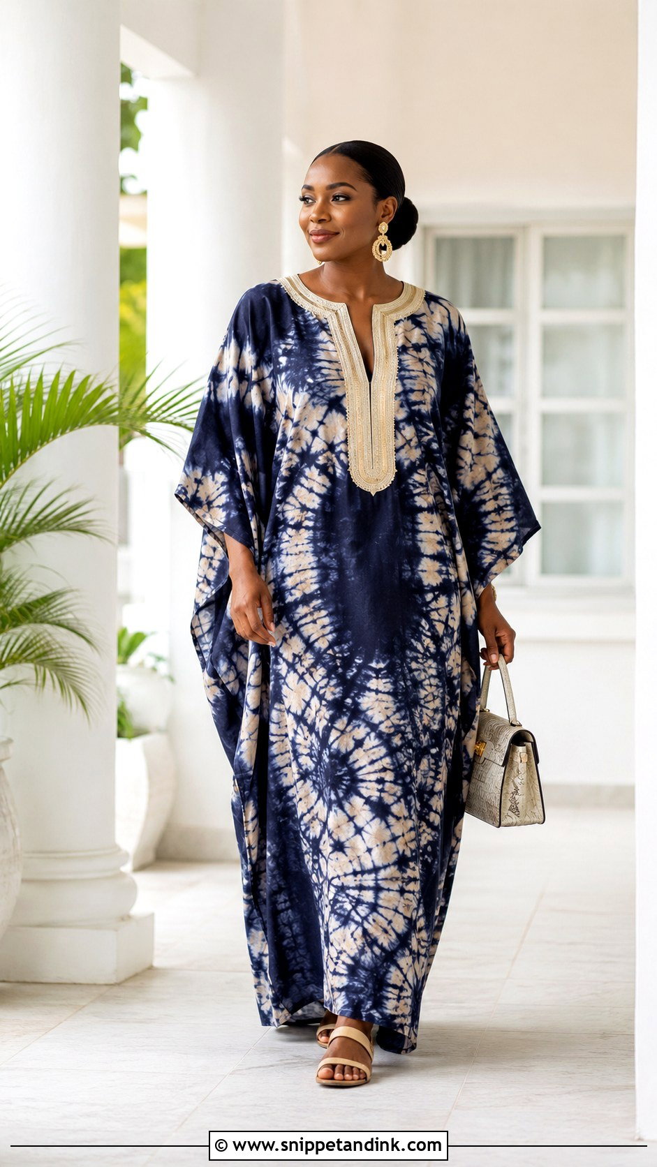 Simple Kaftan Gown - Snippet and Ink - 25 Simple Material Gown Style Ideas